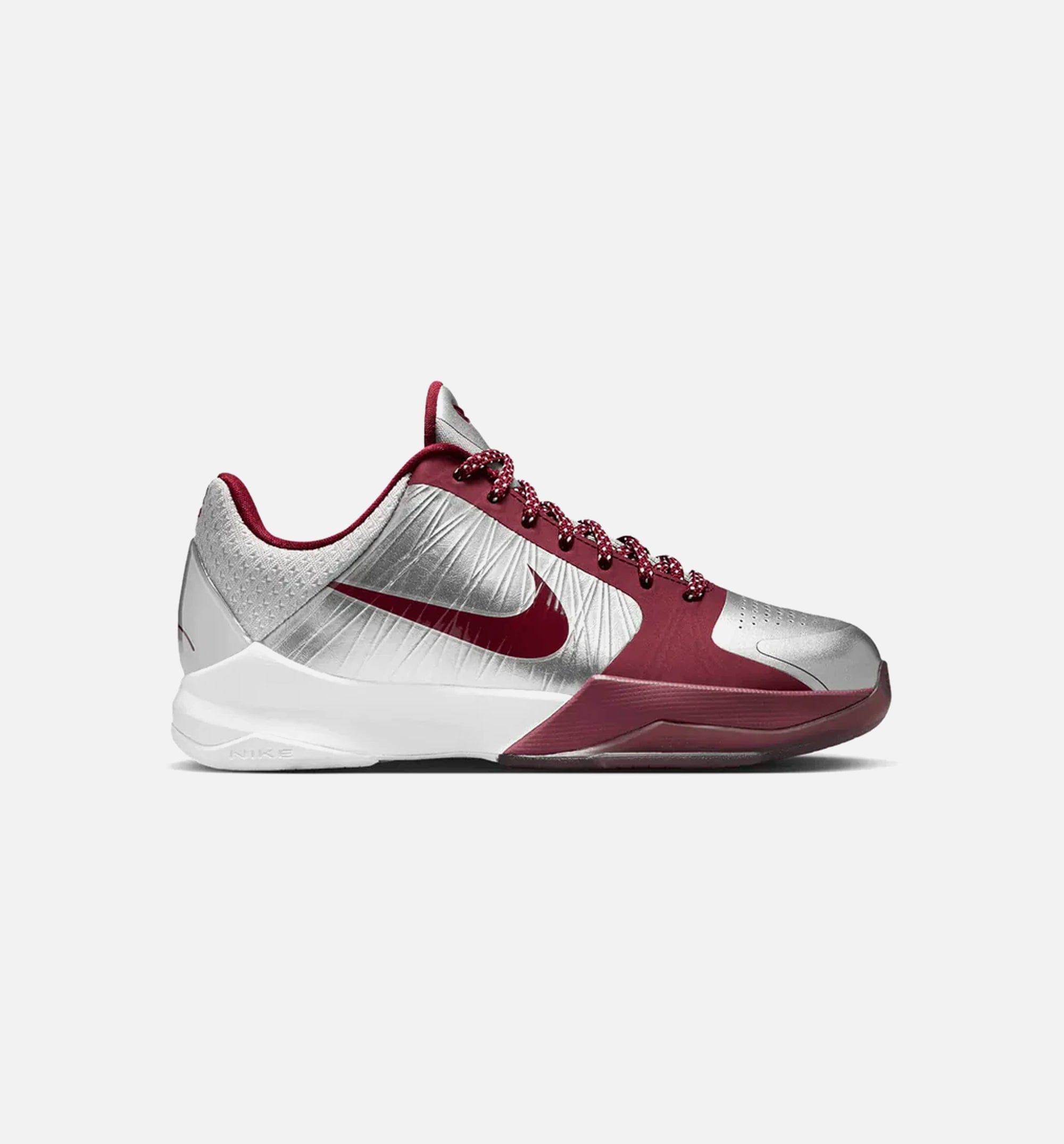 Nike KObe 5 Protro Lower Merion Grade School Lifestyle Shoe - Metallic Silver/Team Red/White