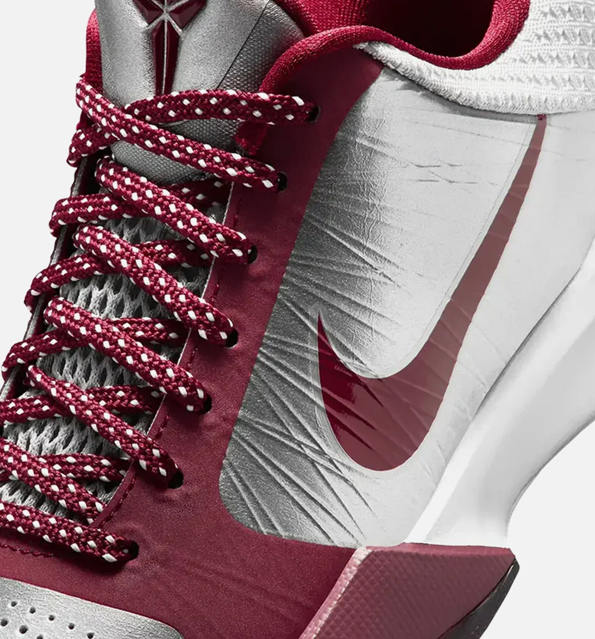 Nike KObe 5 Protro Lower Merion Grade School Lifestyle Shoe - Metallic Silver/Team Red/White