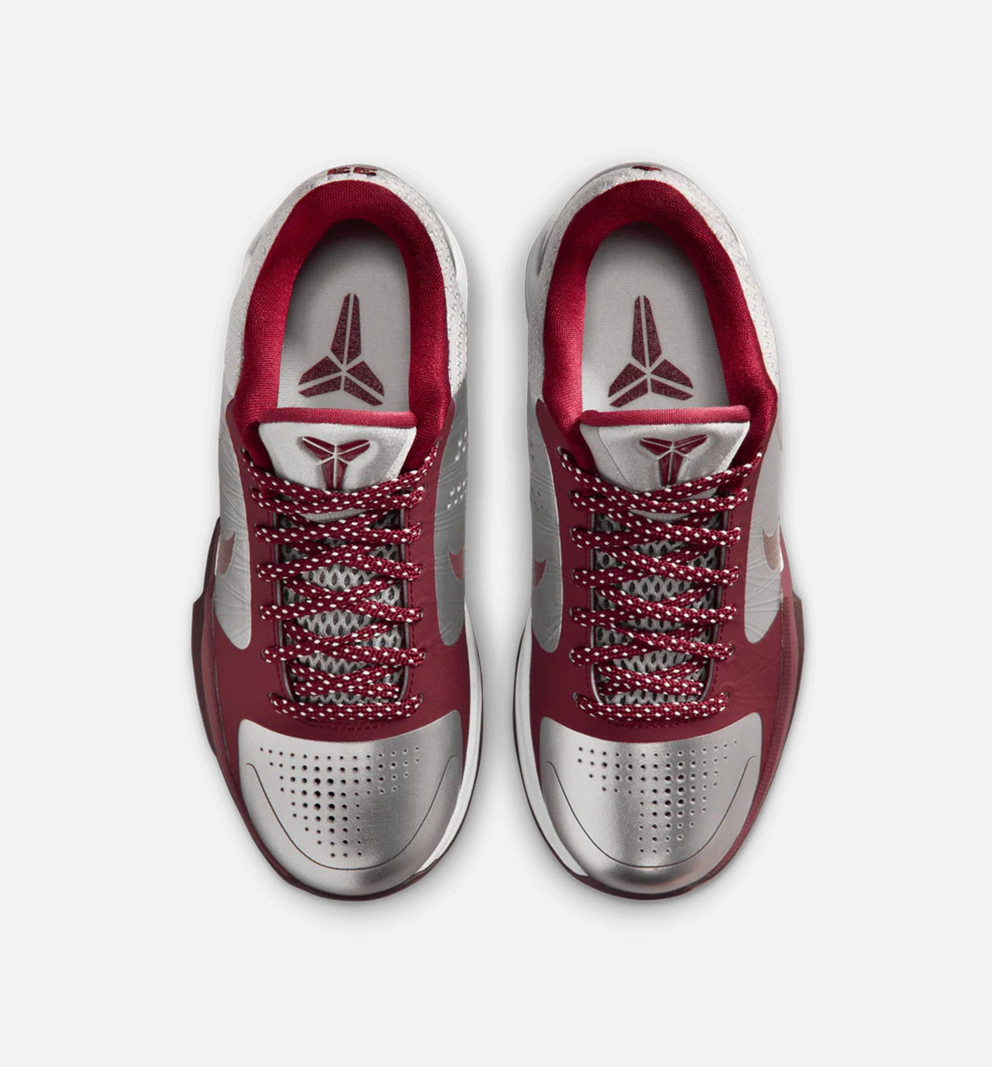 Nike KObe 5 Protro Lower Merion Grade School Lifestyle Shoe - Metallic Silver/Team Red/White