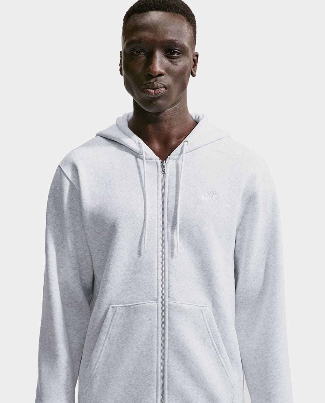 Nike - Full Zip Fleece Hoodie - Grey