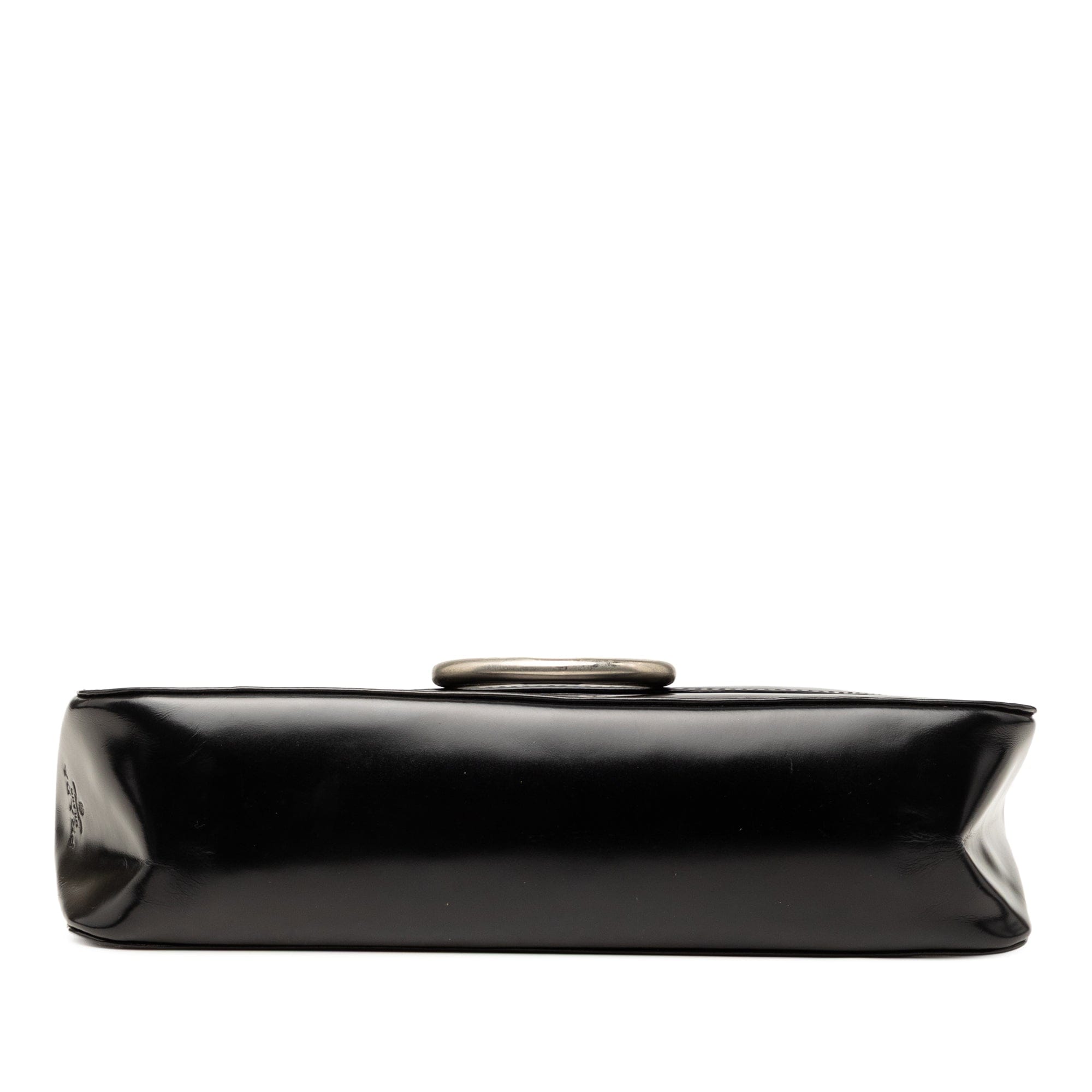 Prada Spazzolato Leather Flap Shoulder Bag