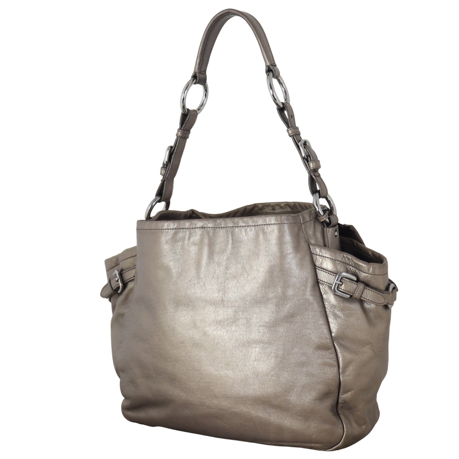 Prada Soft Calf Leather Shoulder Bag