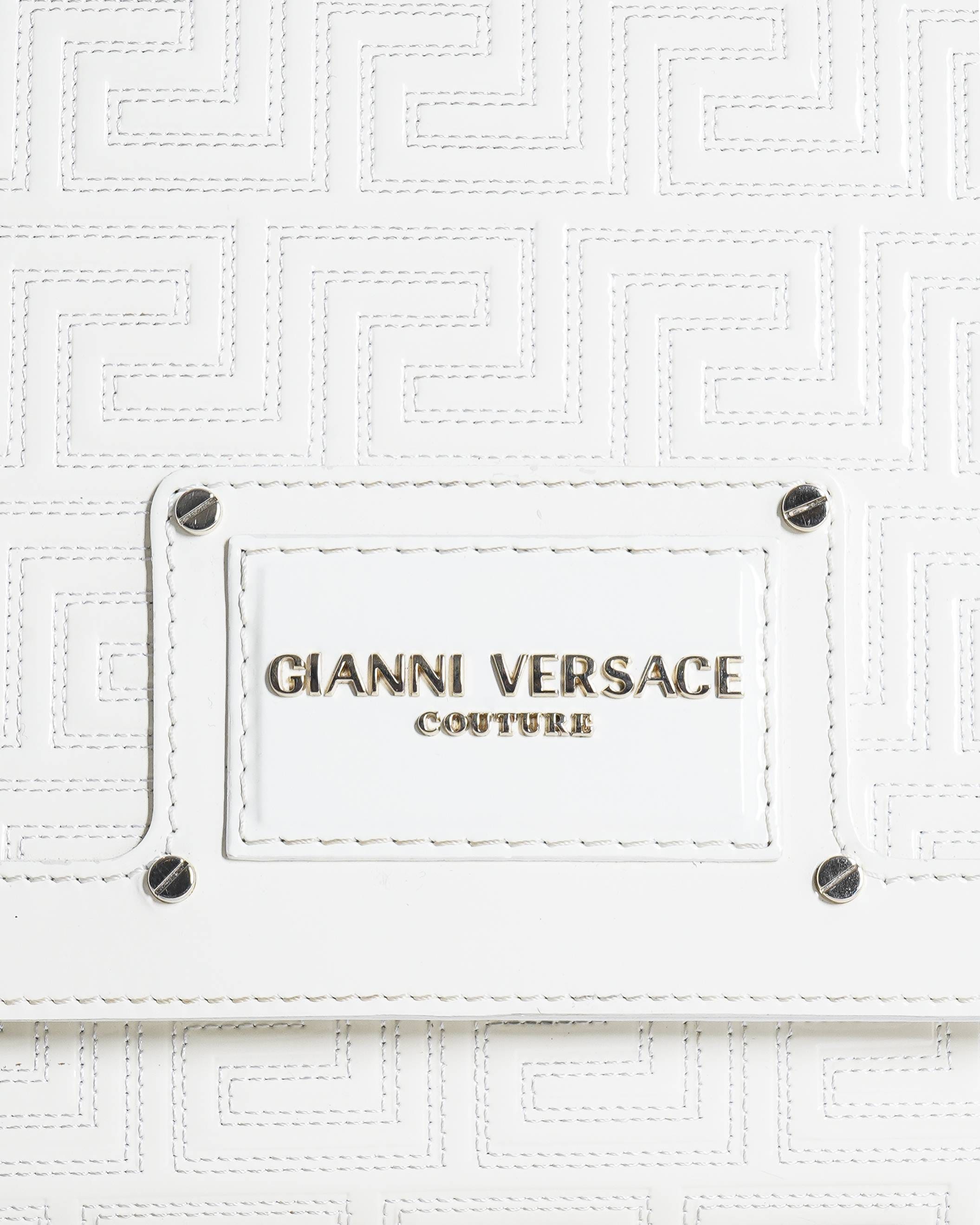 Versace Gianni Versace Couture Quilted Greca Chain Satchel