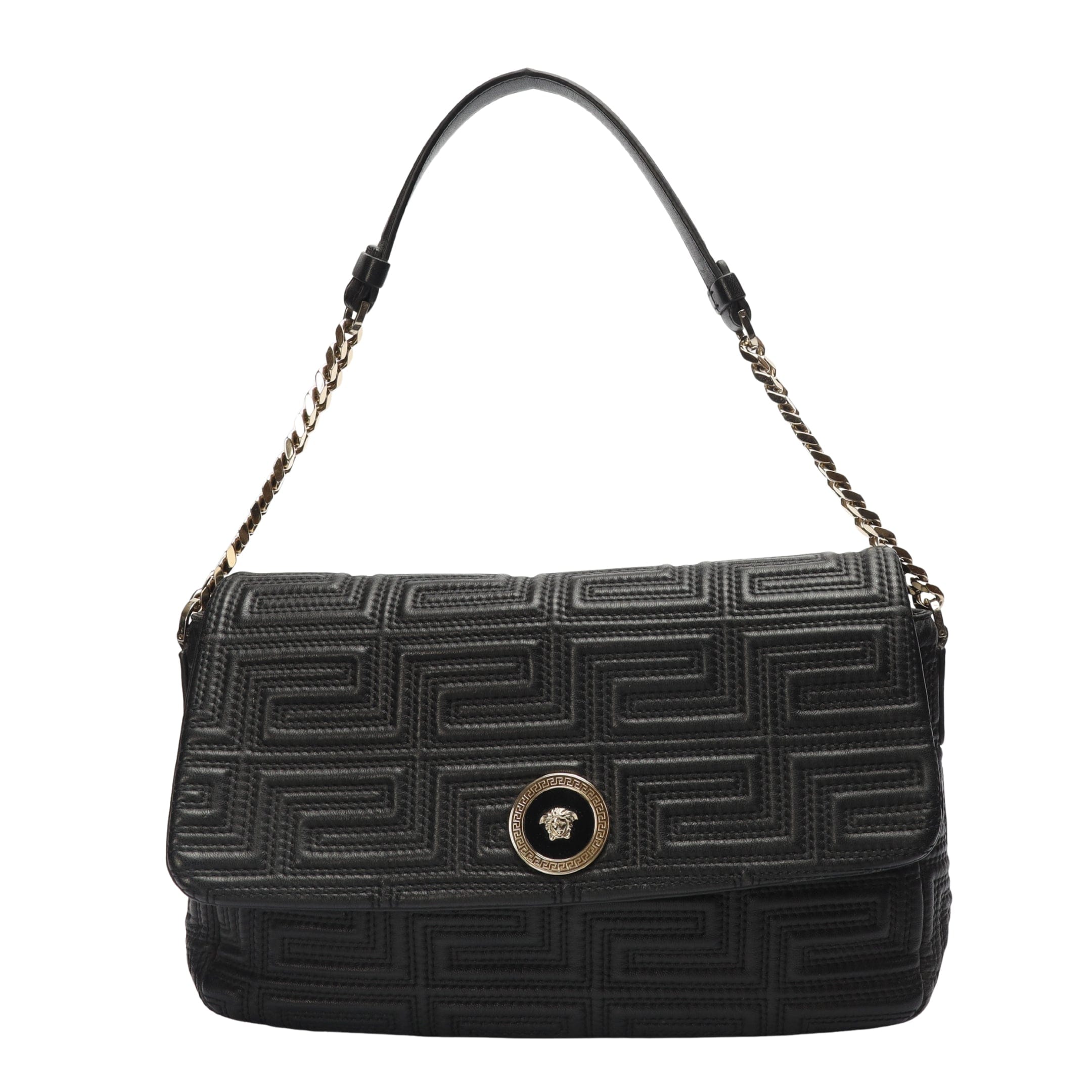 Versace Black Medusa Shoulder Bag