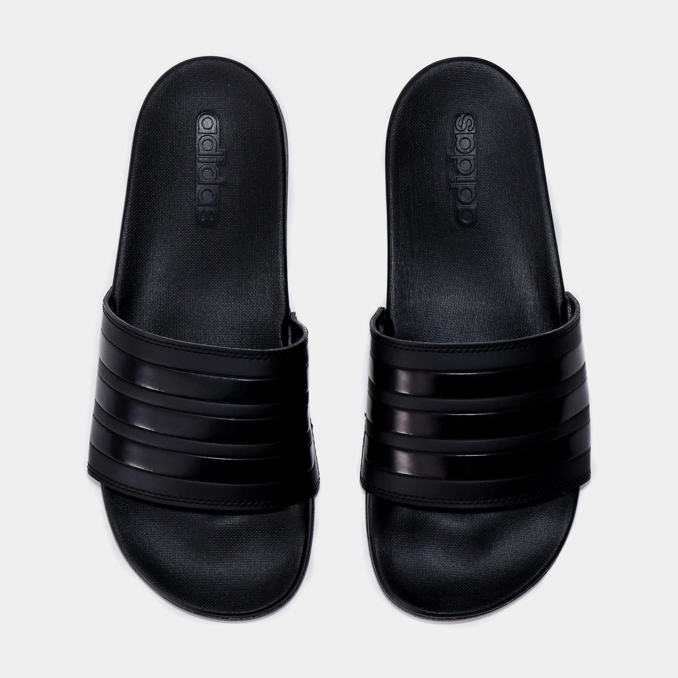 adidas Adilette Comfort Slides Mens Sandals (Black)