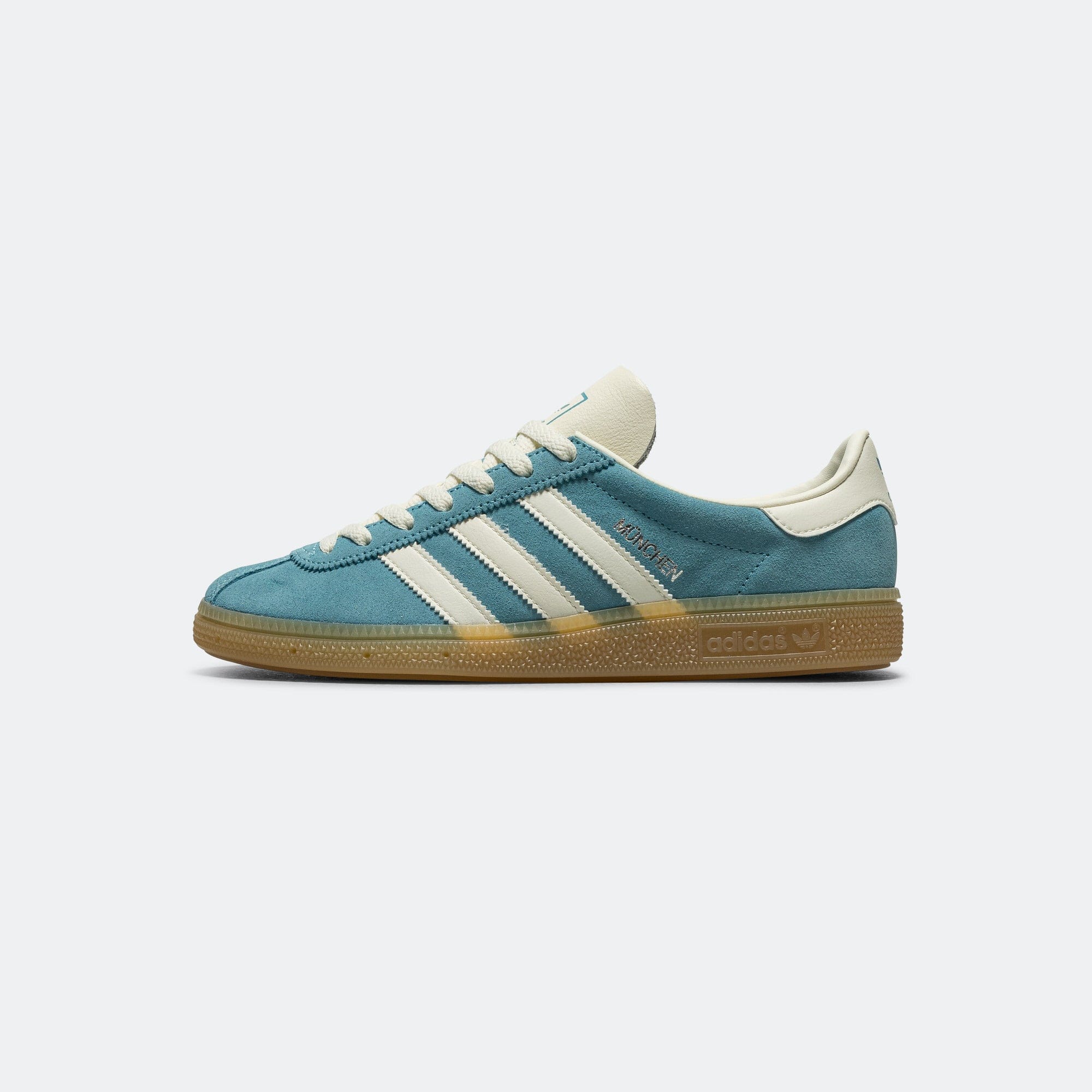 adidas Womens Muenchen - Preloved Blue/Off White - Silver Metallic