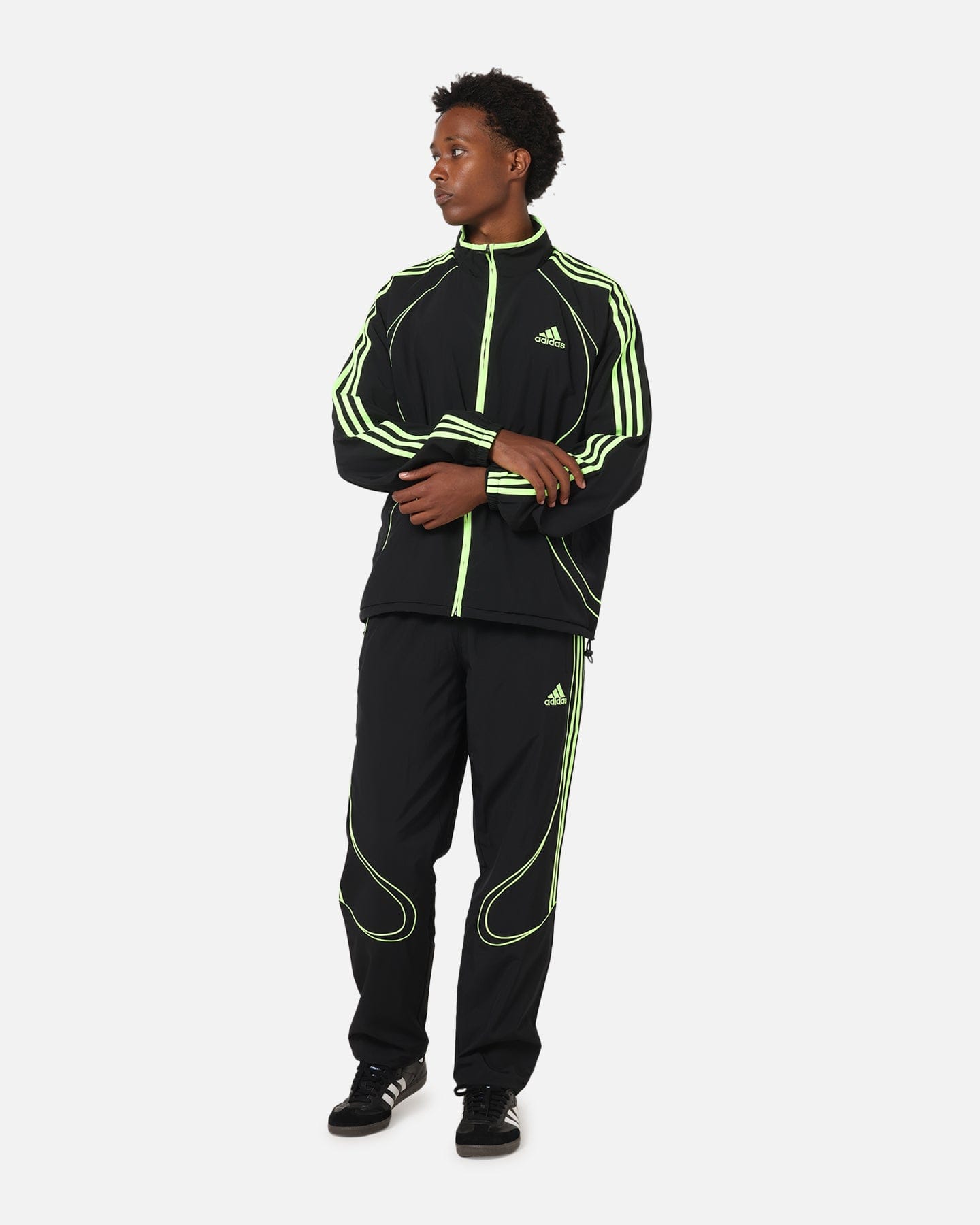 adidas Teamgeist Adicolor Track Jacket Black/Green