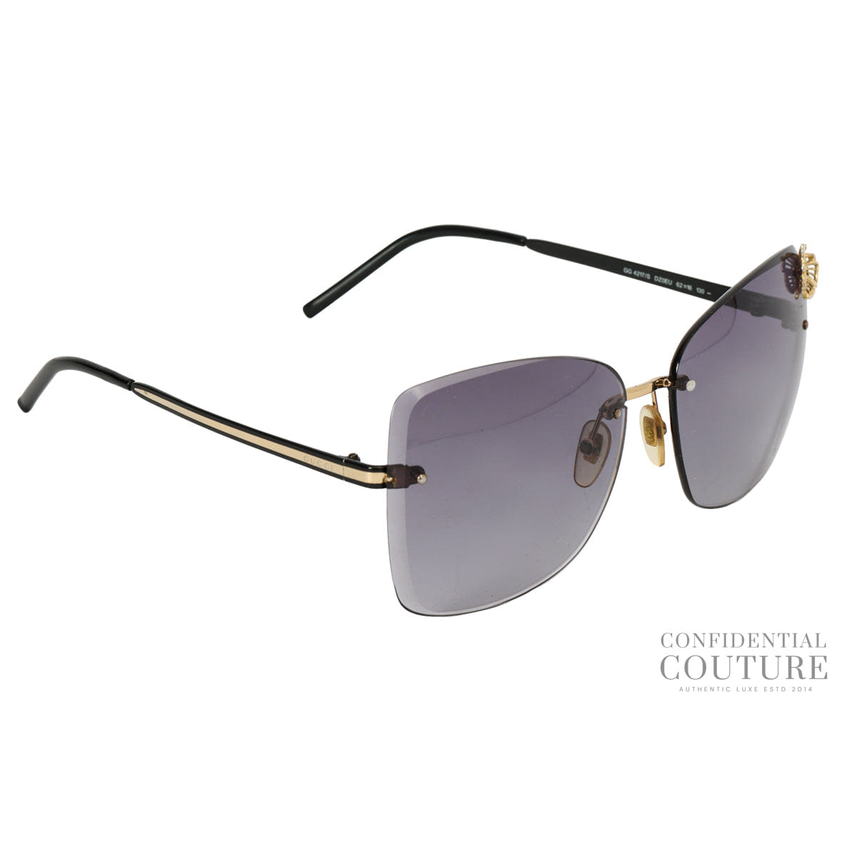 Gucci GG4217/S DZ0EU Rimless Sunglasses