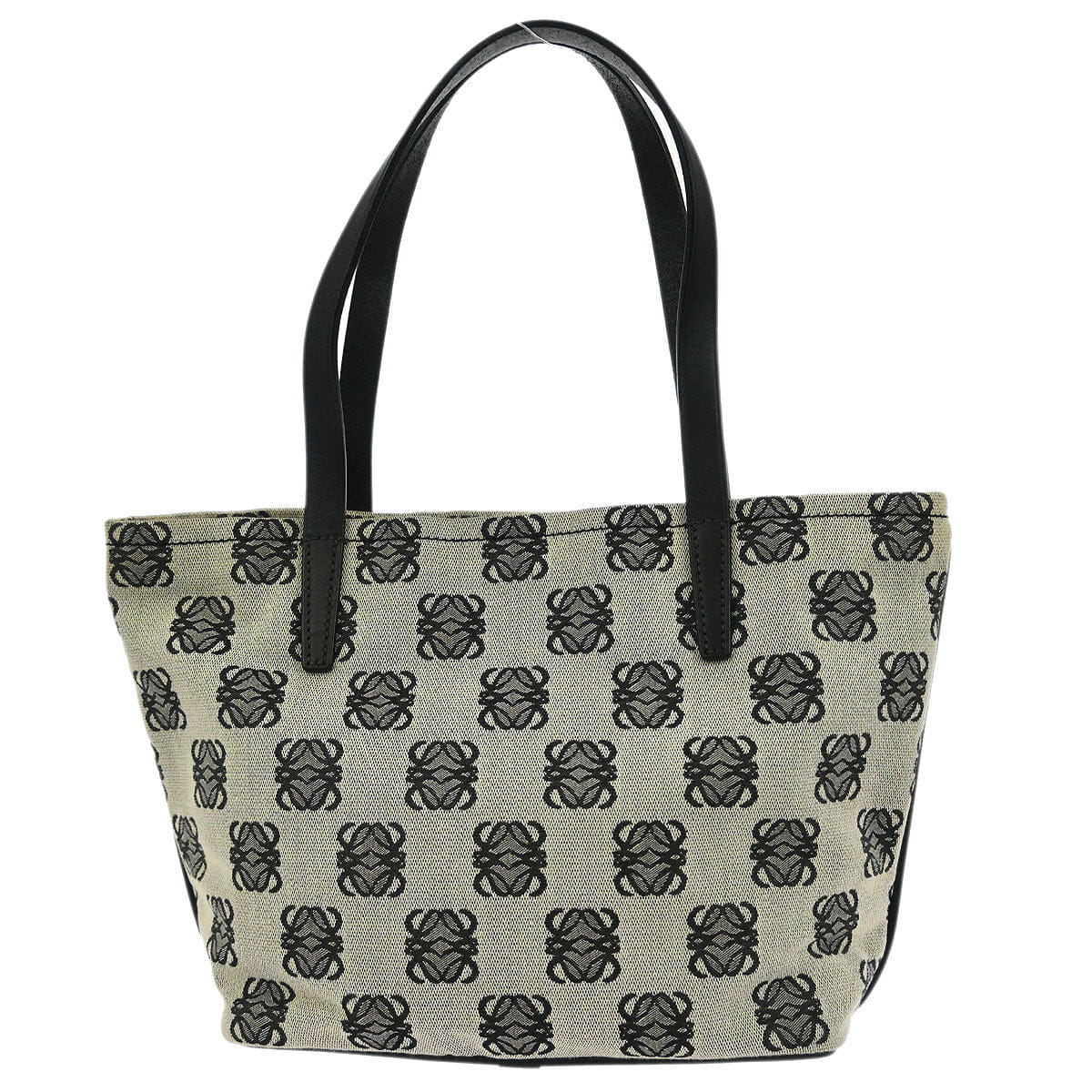 Loewe * Black Canvas Tote Handbag