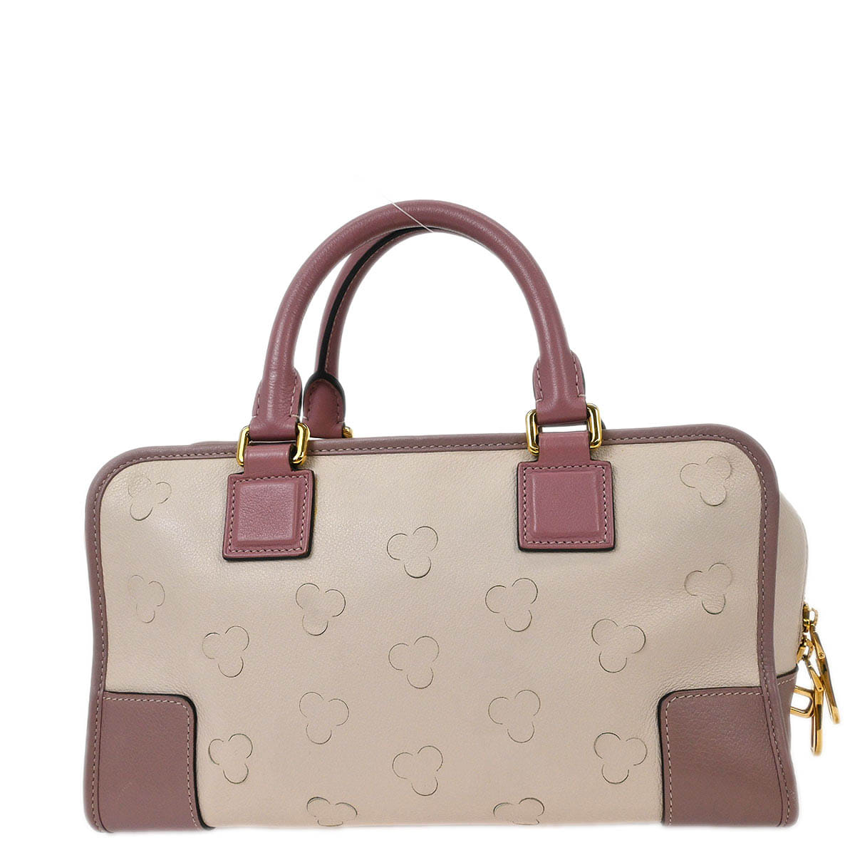 Loewe Ivory Perforated Leather Amazona 28 Handbag