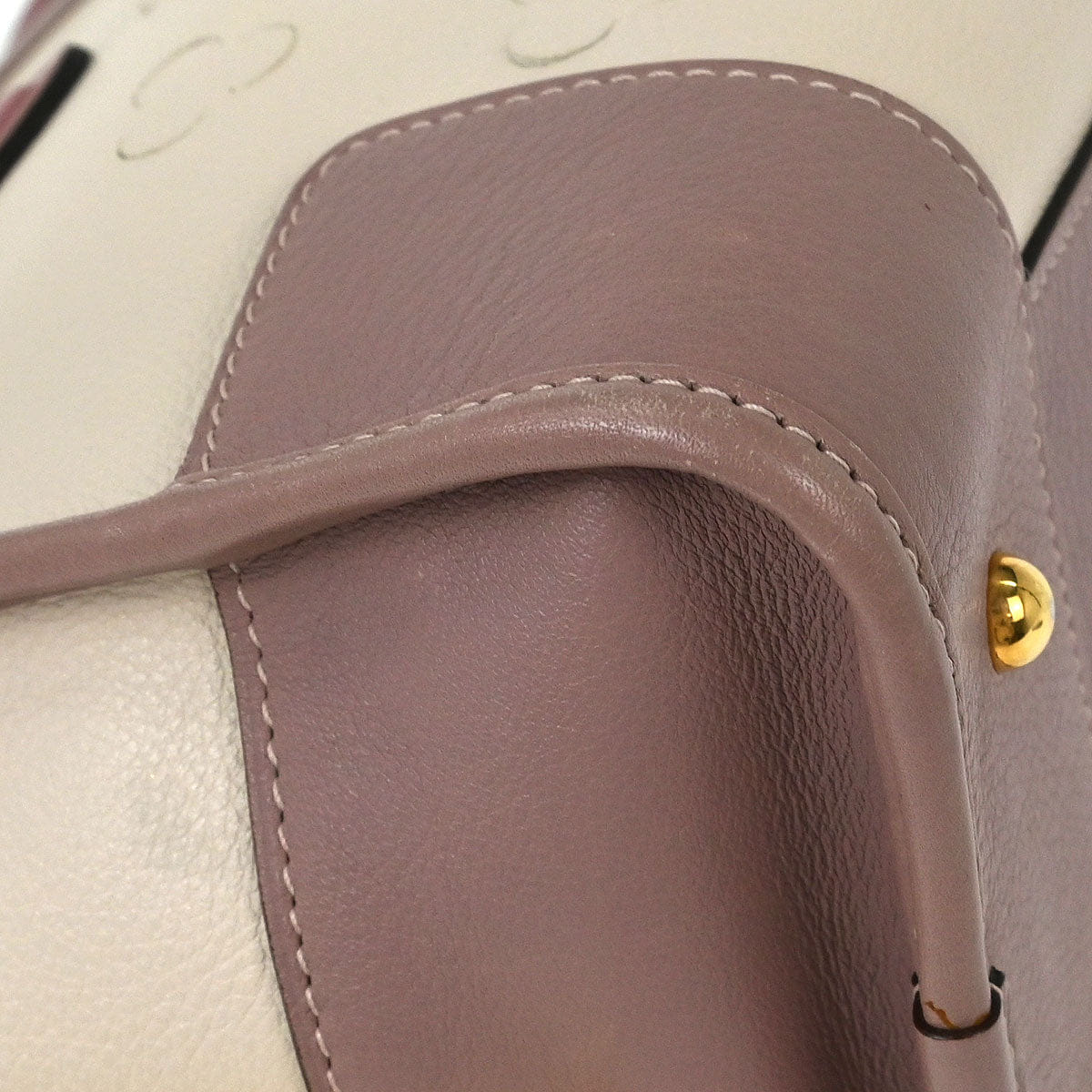 Loewe Ivory Perforated Leather Amazona 28 Handbag