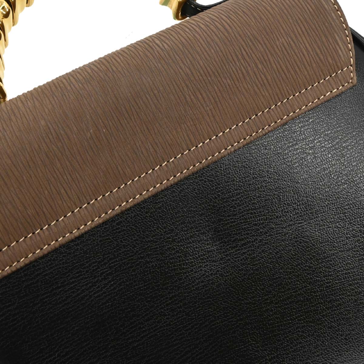 Loewe Black Brown Leather Velazquez 2way Shoulder Handbag