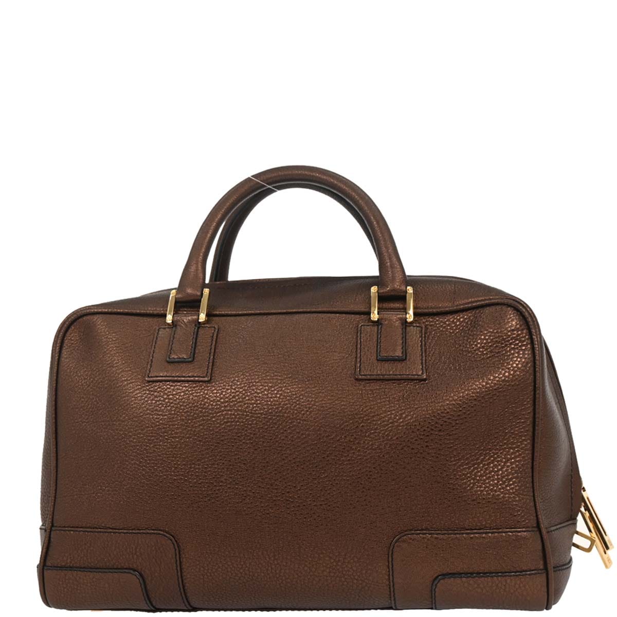 Loewe Bronze Leather Amazona 36 Handbag