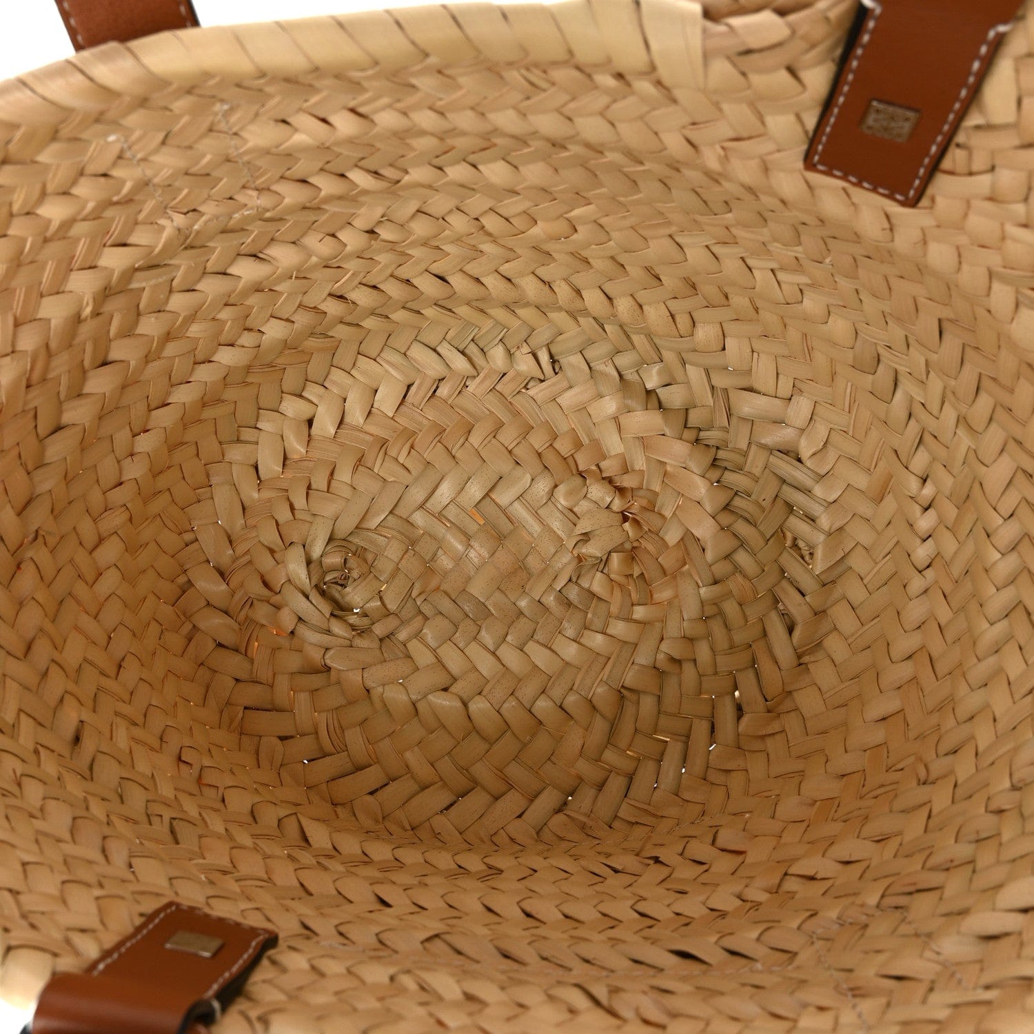 Loewe Raffia Small Basket Tote Bag Natural Tan