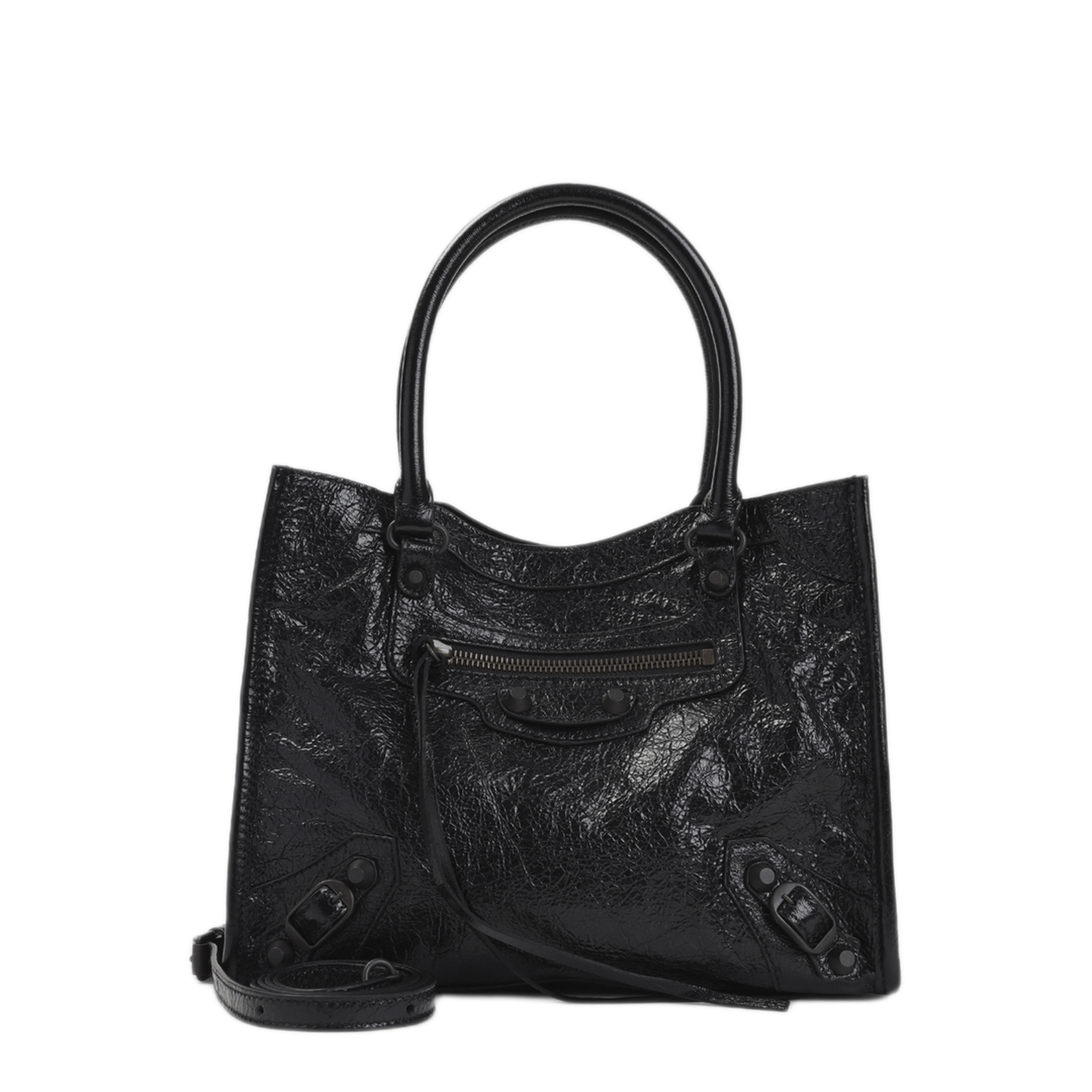 Balenciaga Le City Mini Leather Tote - Black