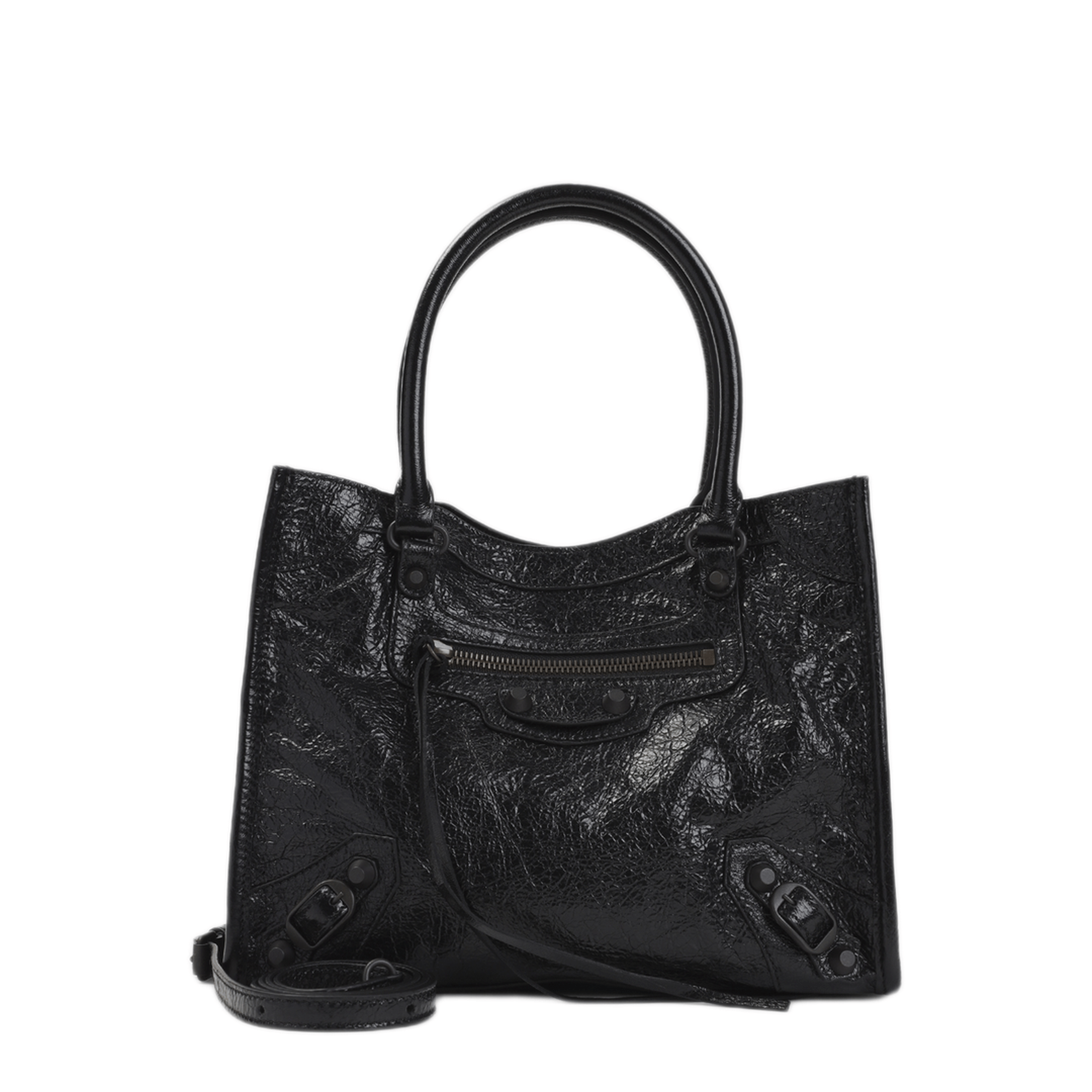 Balenciaga Le City Mini Leather Tote - Black