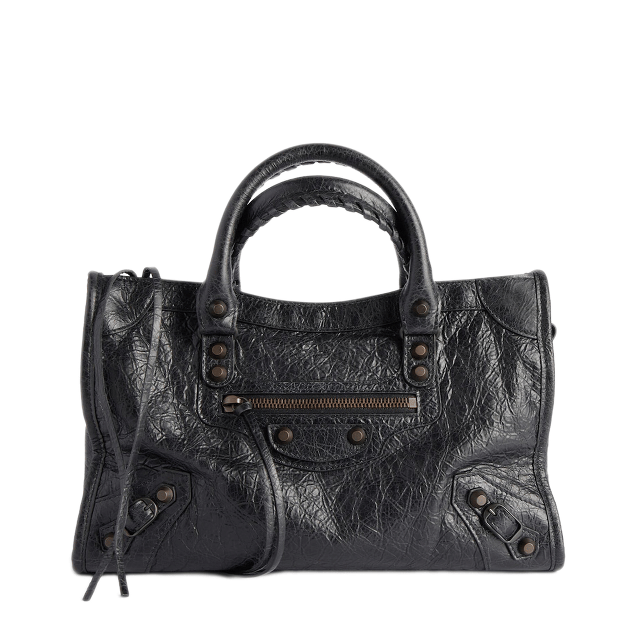 Balenciaga Le City Small Lambskin Tote - Black