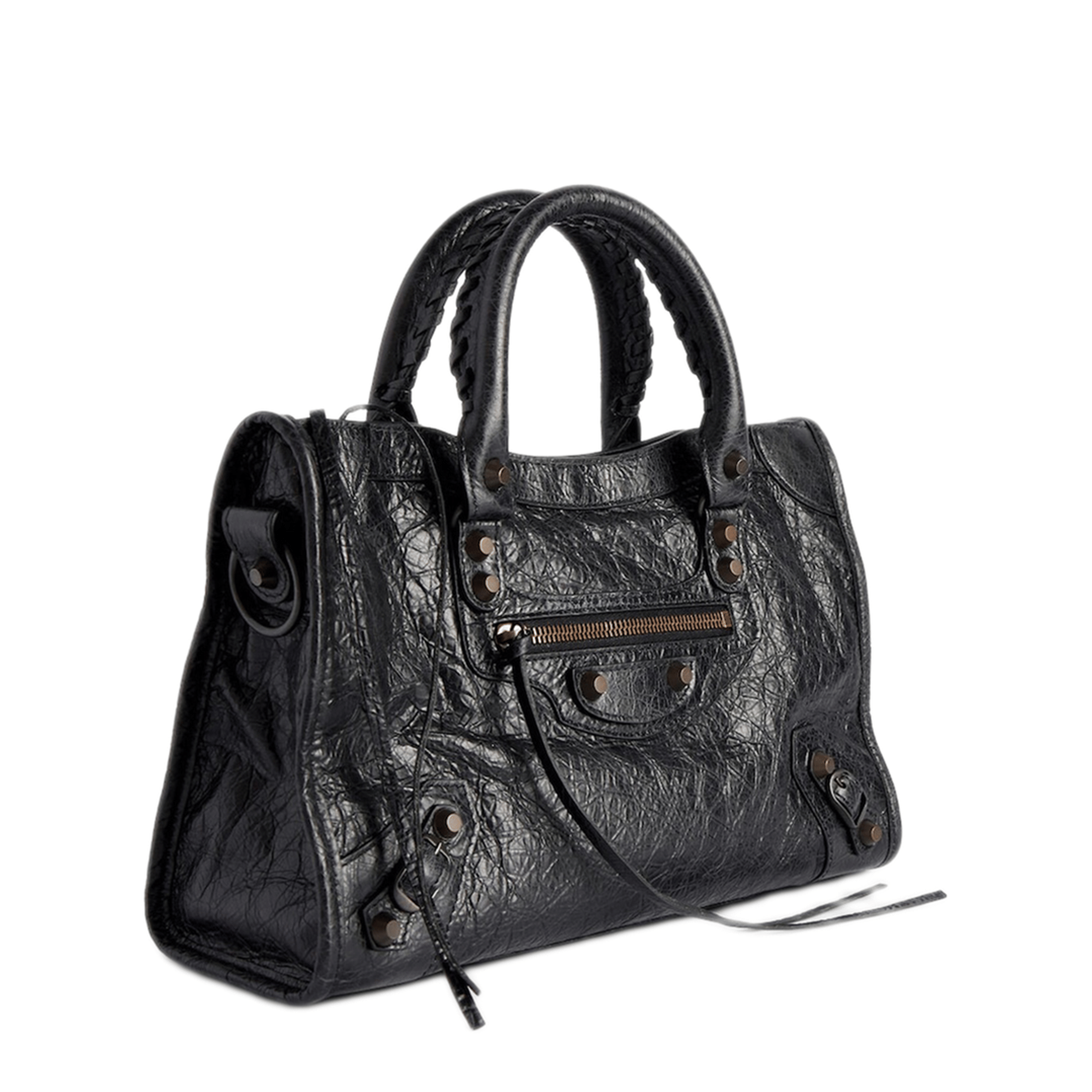 Balenciaga Le City Small Lambskin Tote - Black