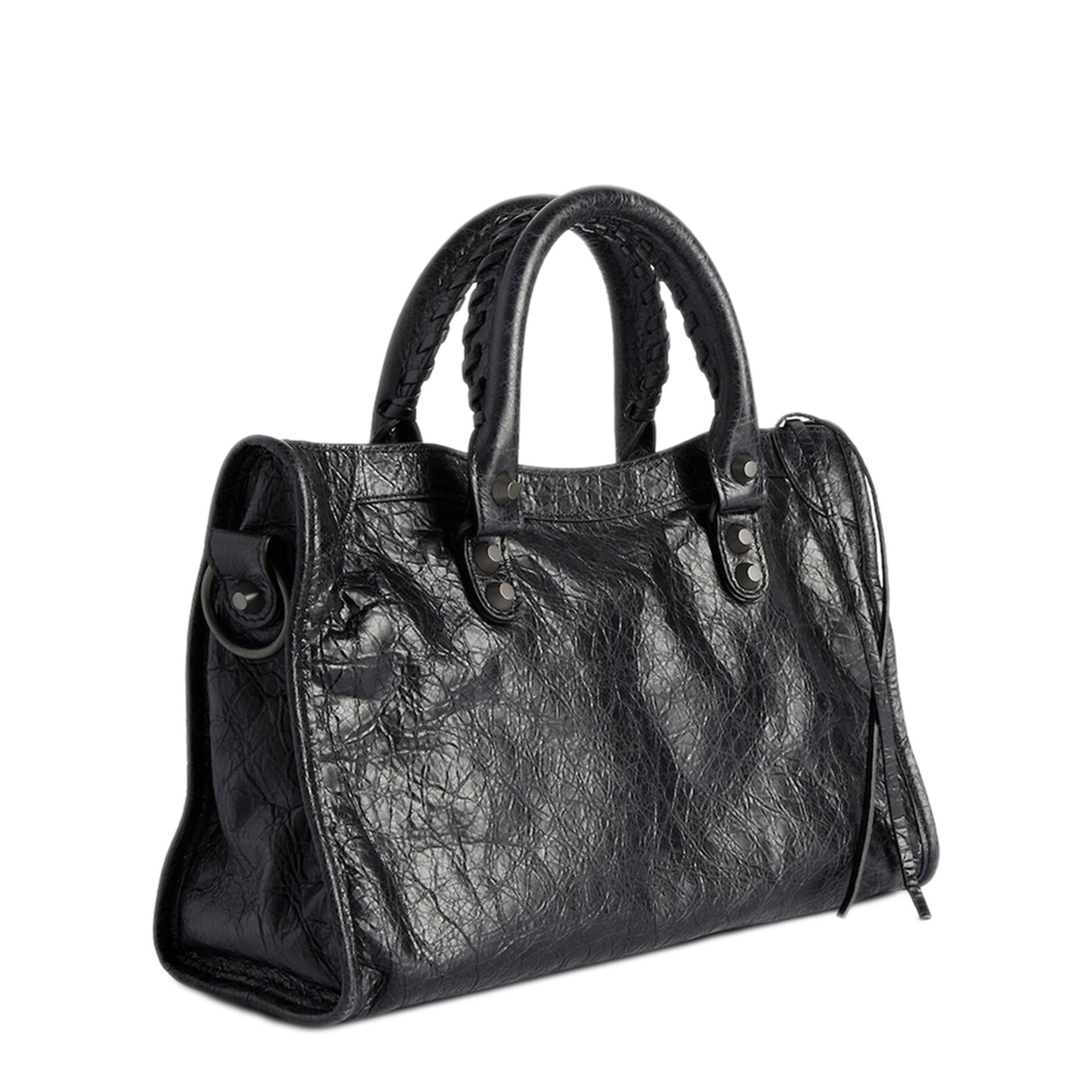 Balenciaga Le City Small Lambskin Tote - Black