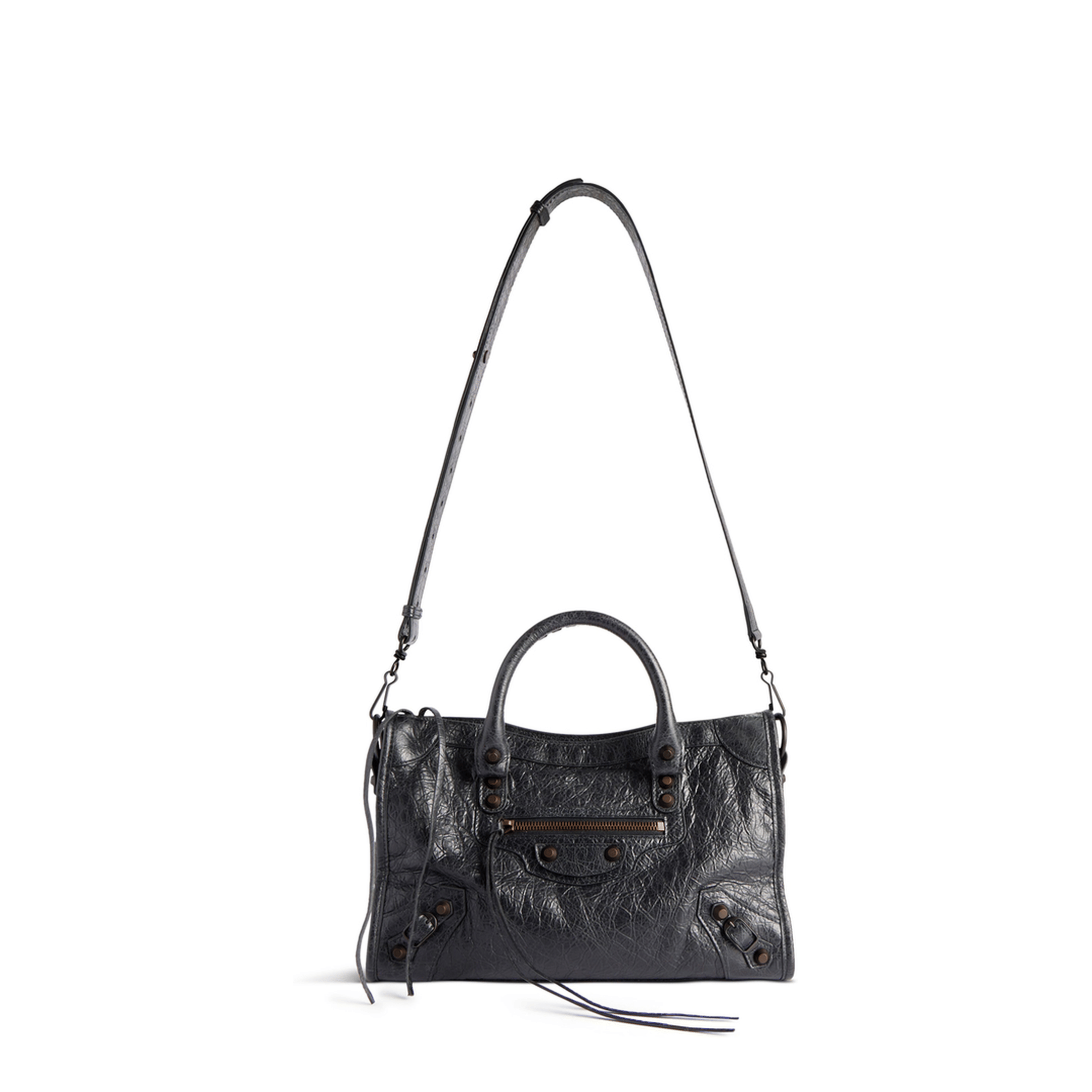 Balenciaga Le City Small Lambskin Tote - Black