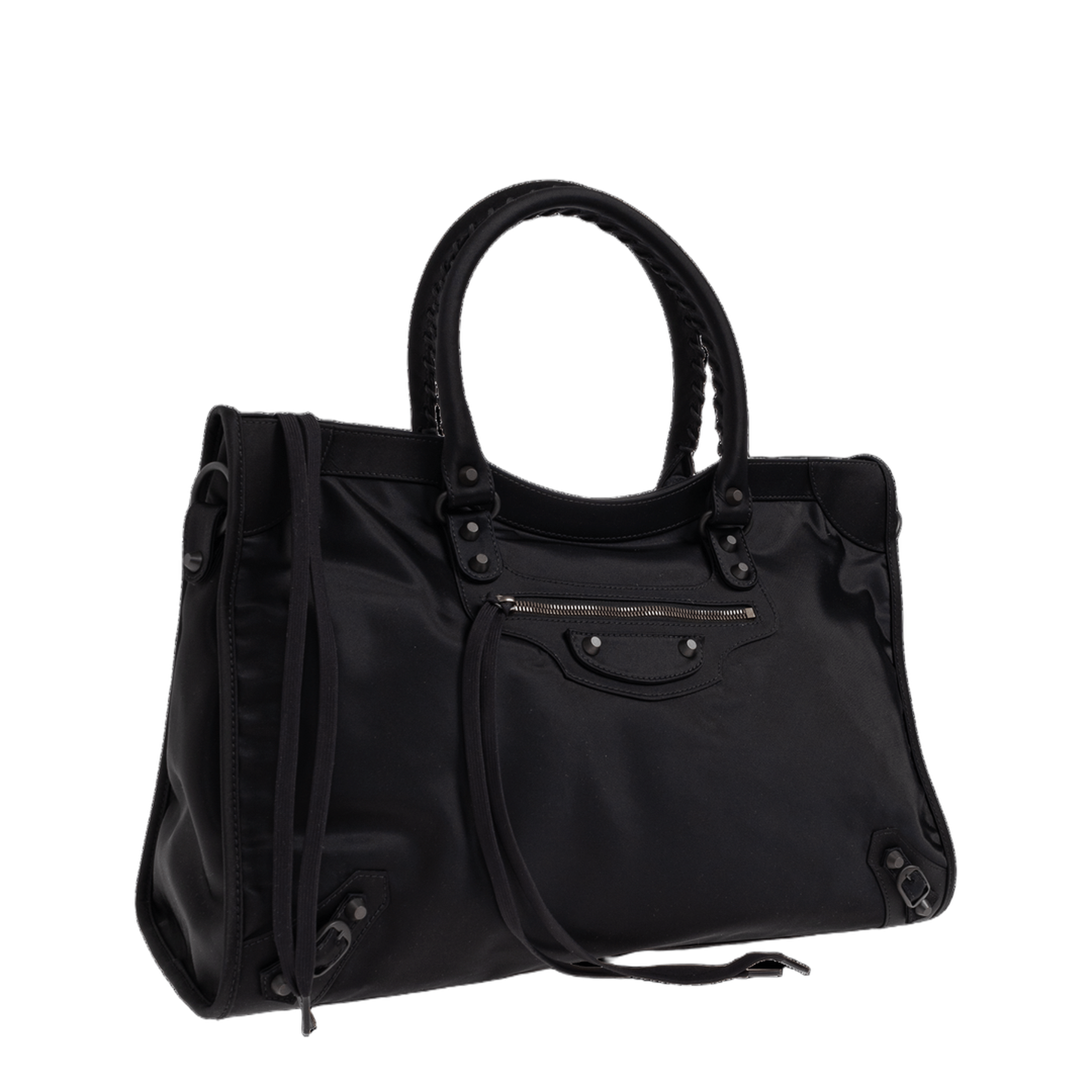 Balenciaga Le City Large Nylon & Polyester Tote - Black