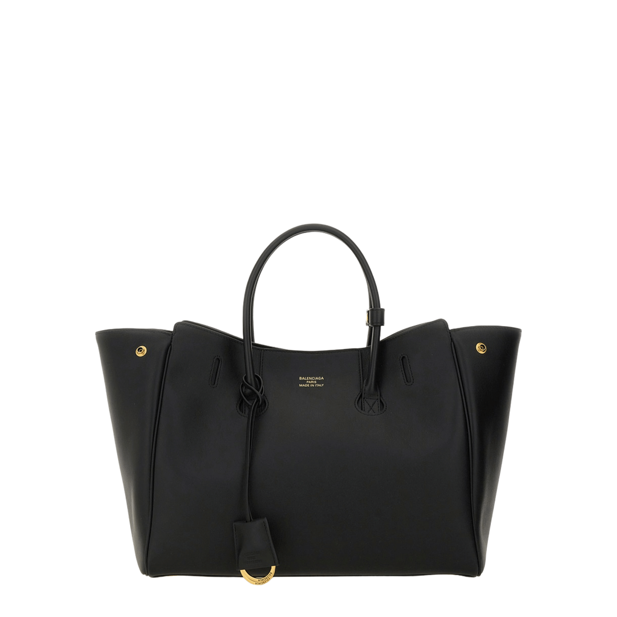 Balenciaga Carry All Hampton Small Calf Leather Tote - Black