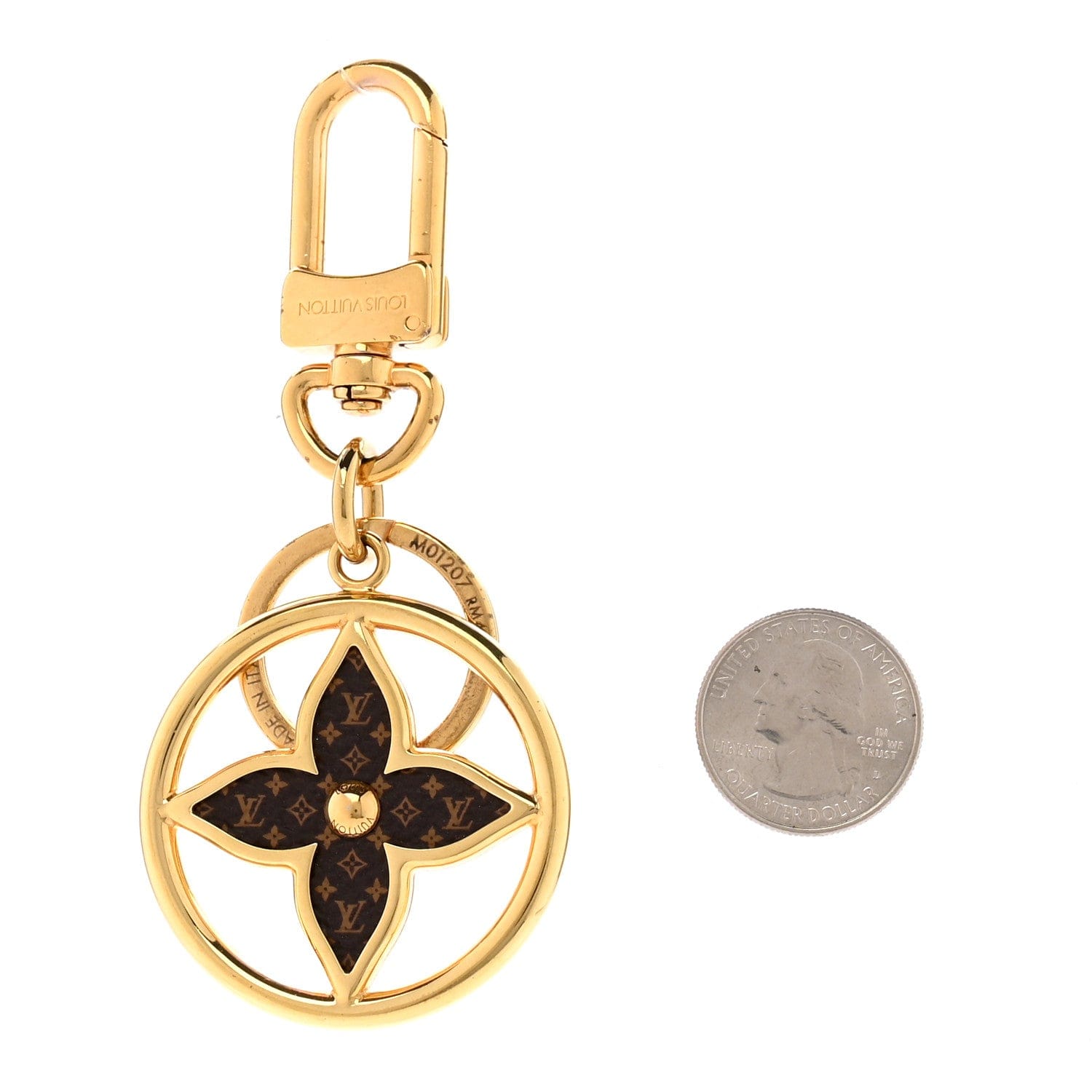 Louis Vuitton Monogram Puzzle Flower Bag Charm Key Holder
