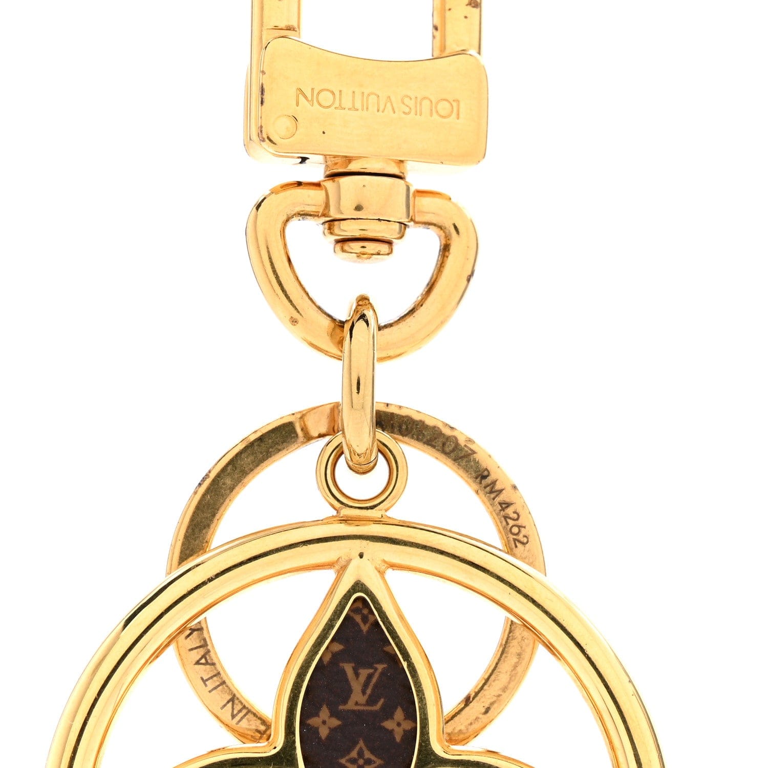 Louis Vuitton Monogram Puzzle Flower Bag Charm Key Holder