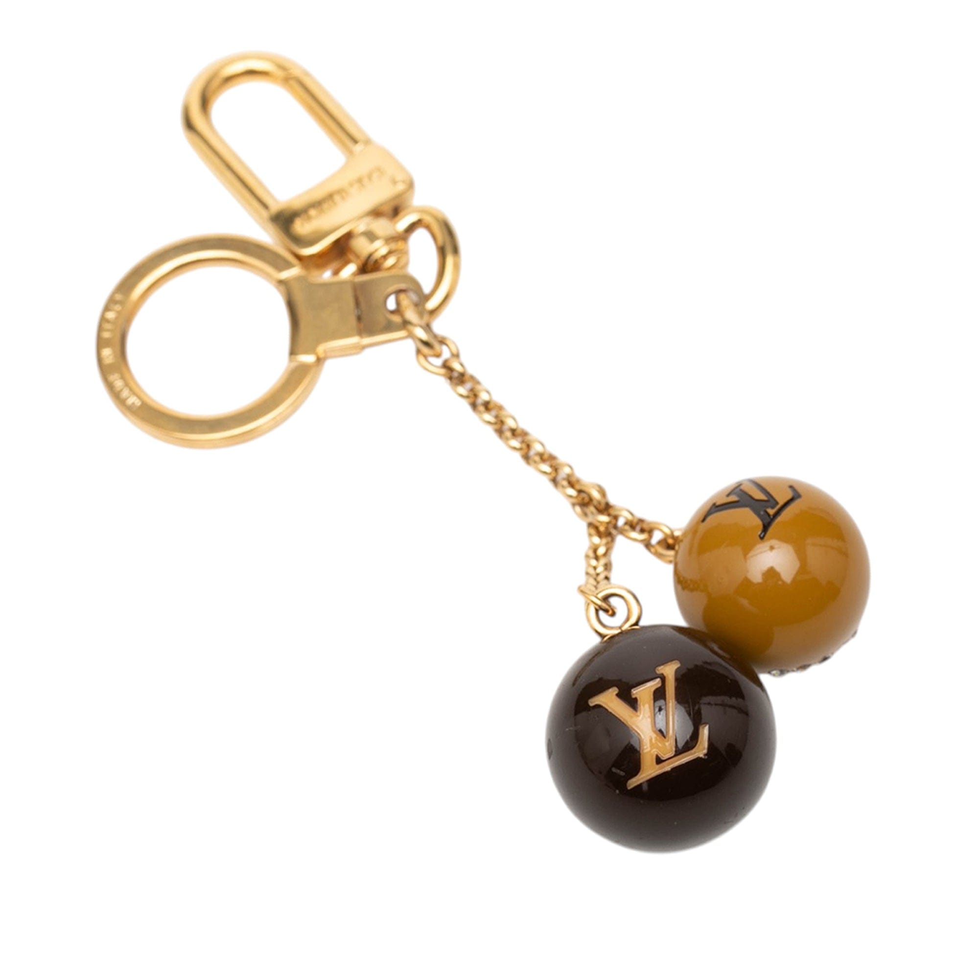 Louis Vuitton Gold Plated Strass and Resin Jack and Lucie Key Holder and Bag Charm