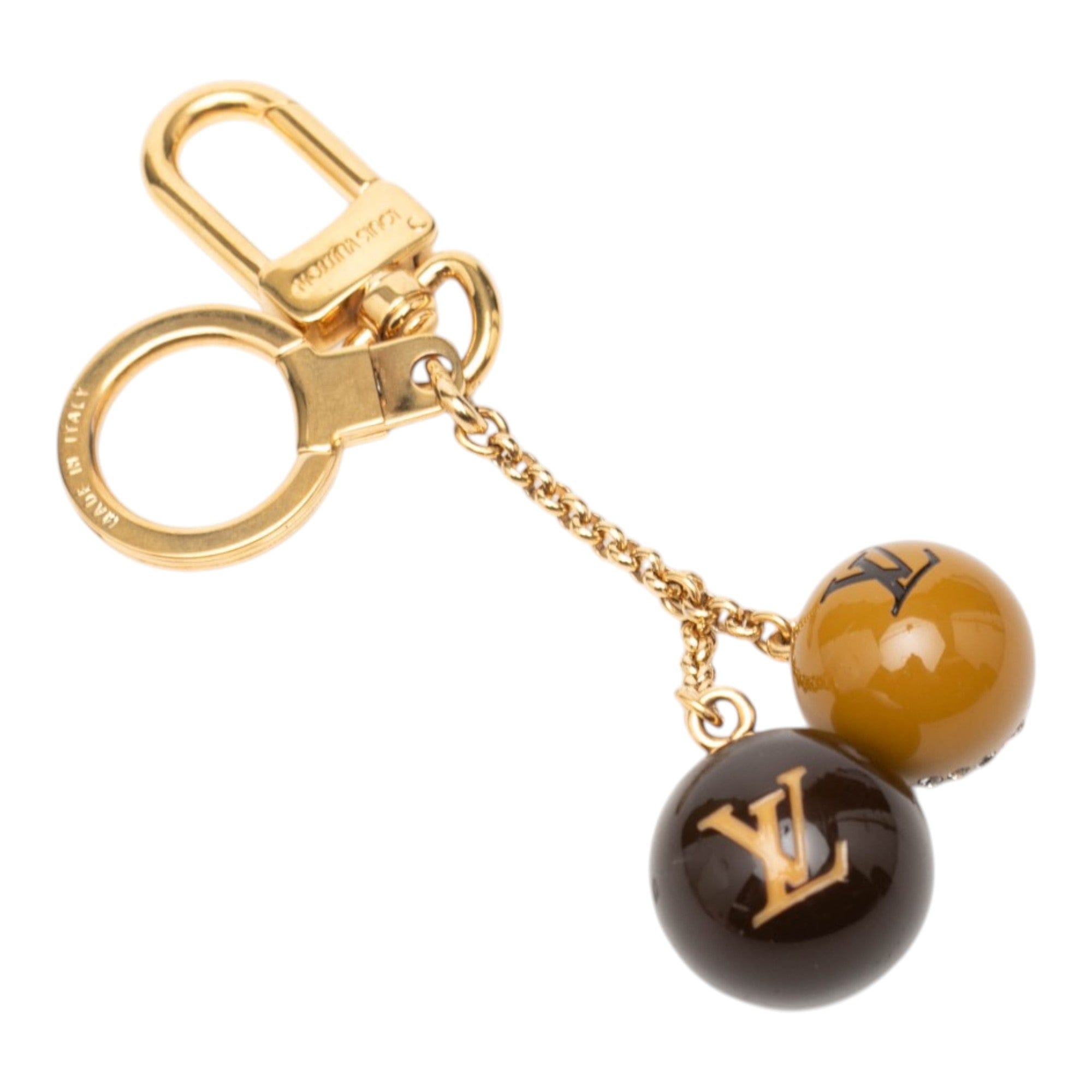 Louis Vuitton Gold Plated Strass and Resin Jack and Lucie Key Holder and Bag Charm