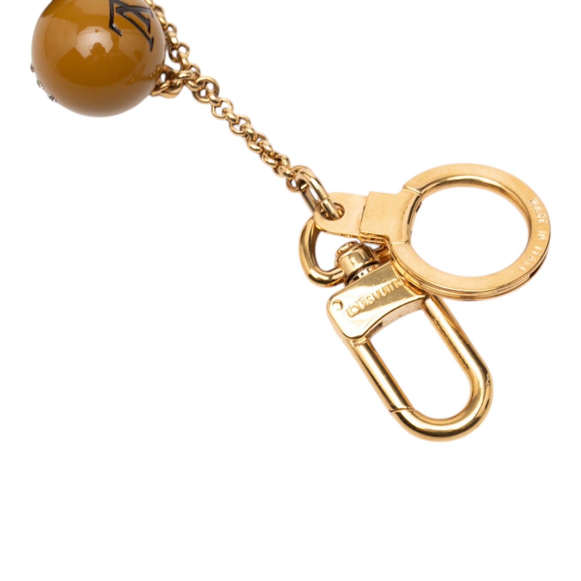 Louis Vuitton Gold Plated Strass and Resin Jack and Lucie Key Holder and Bag Charm