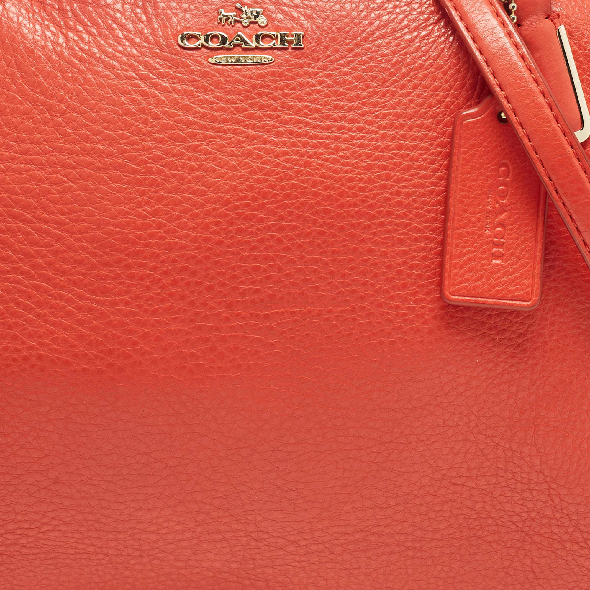 Coach Red Leather Small Kelsey Satchel