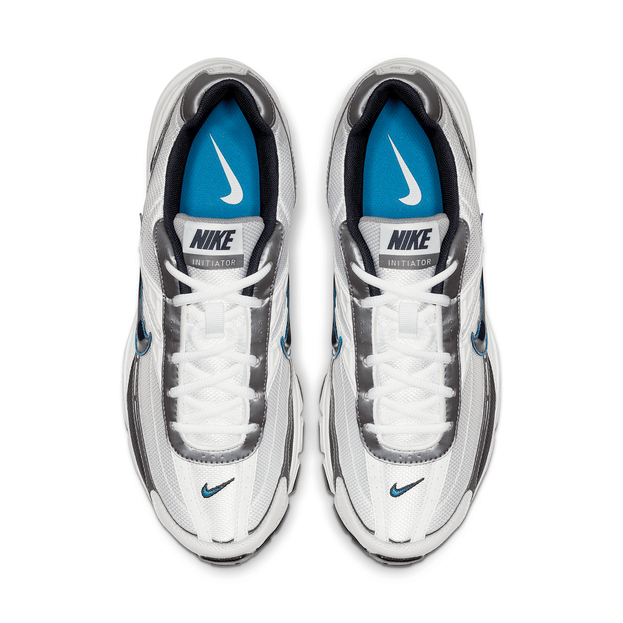 Nike INITIATOR - WHITE / OBSIDIAN / METALLIC COOL GREY