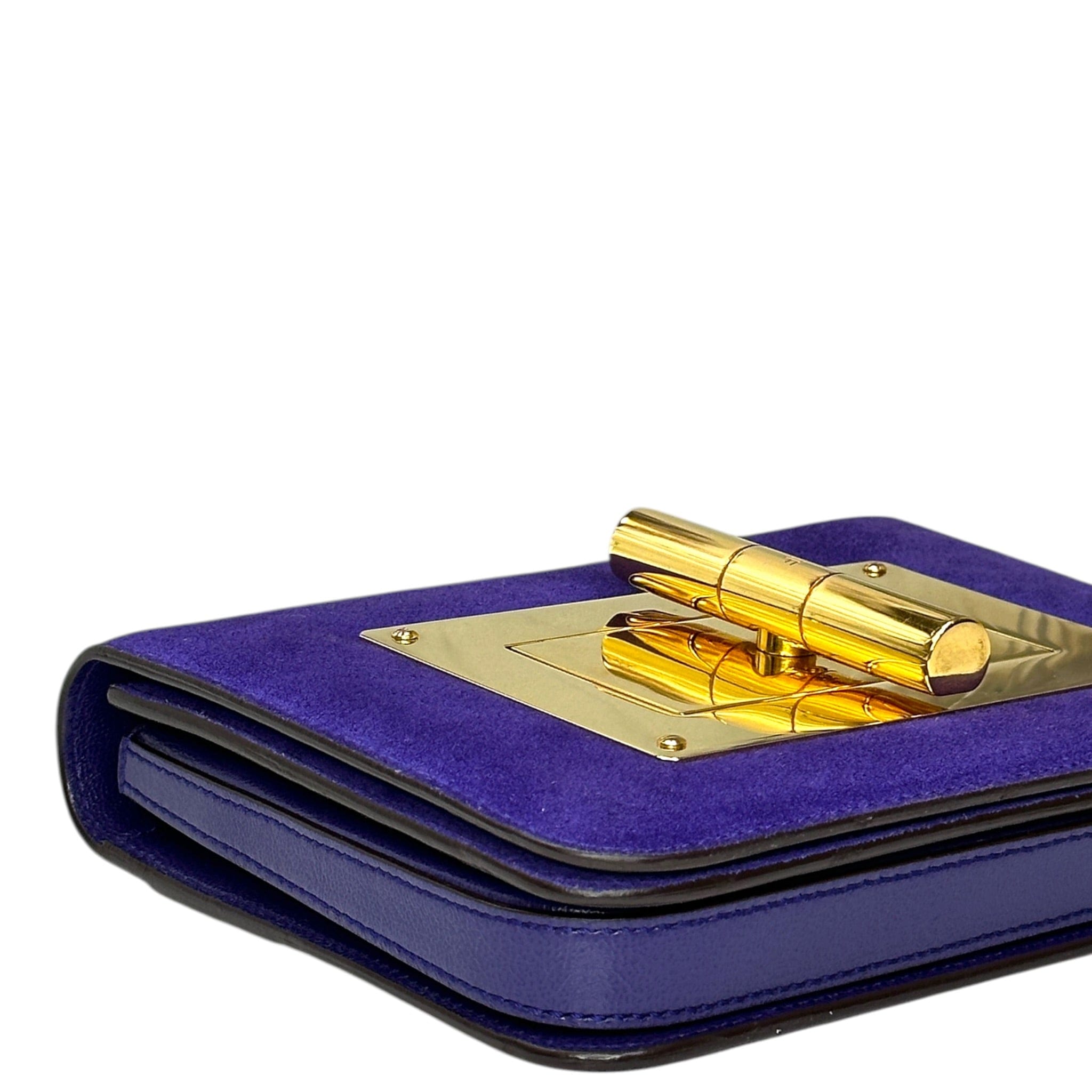 Tom Ford Natalia Crossbody Bag Small Purple Suede
