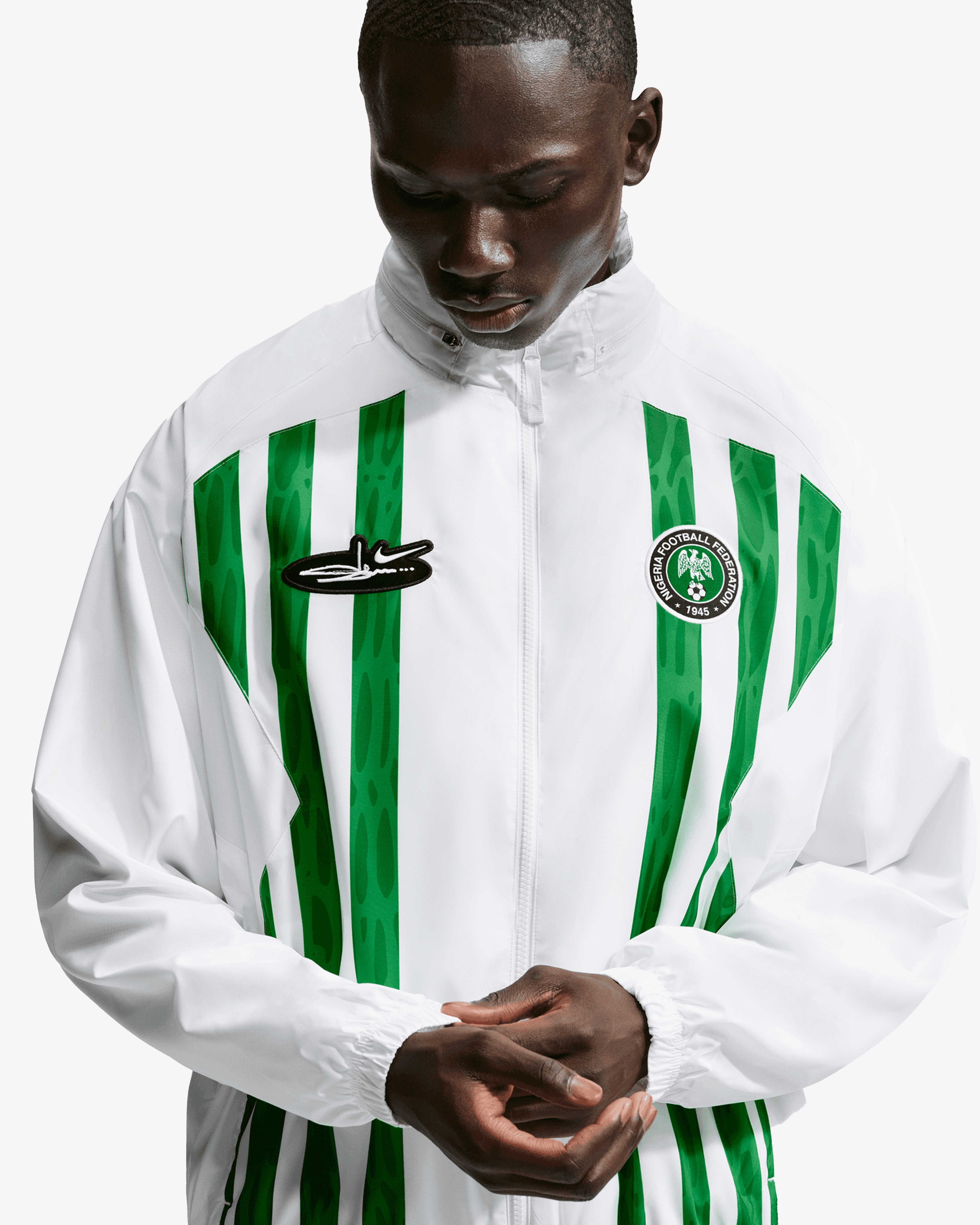 Nike - Men's Slawn Nigeria Lightweight Jacket - (IU7644 - 100)