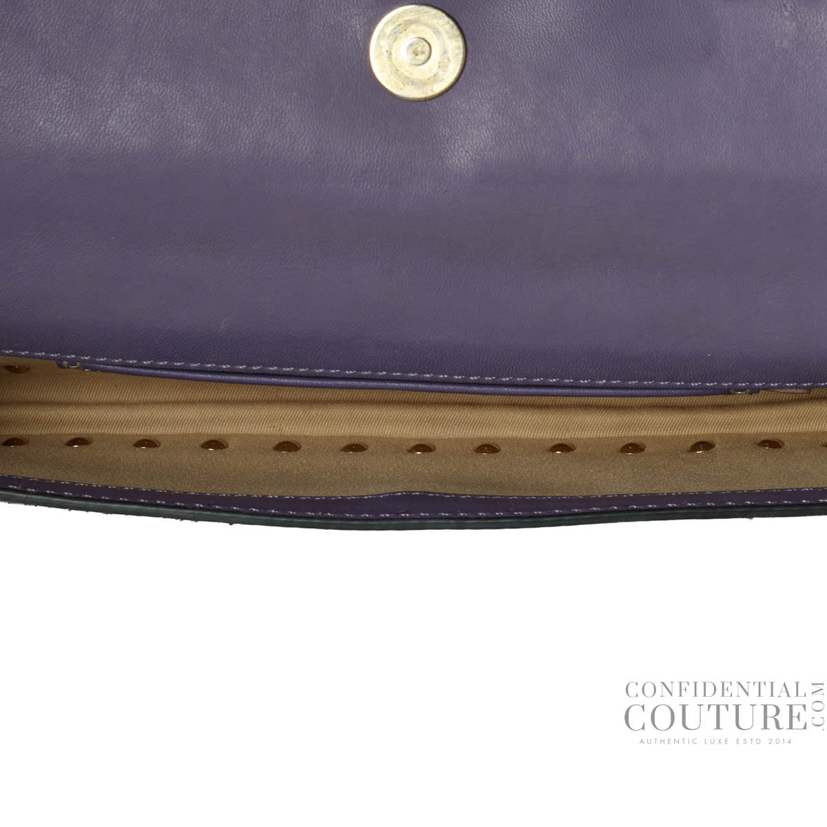 Valentino Garavani Purple Rockstud Wallet On Chain Bag