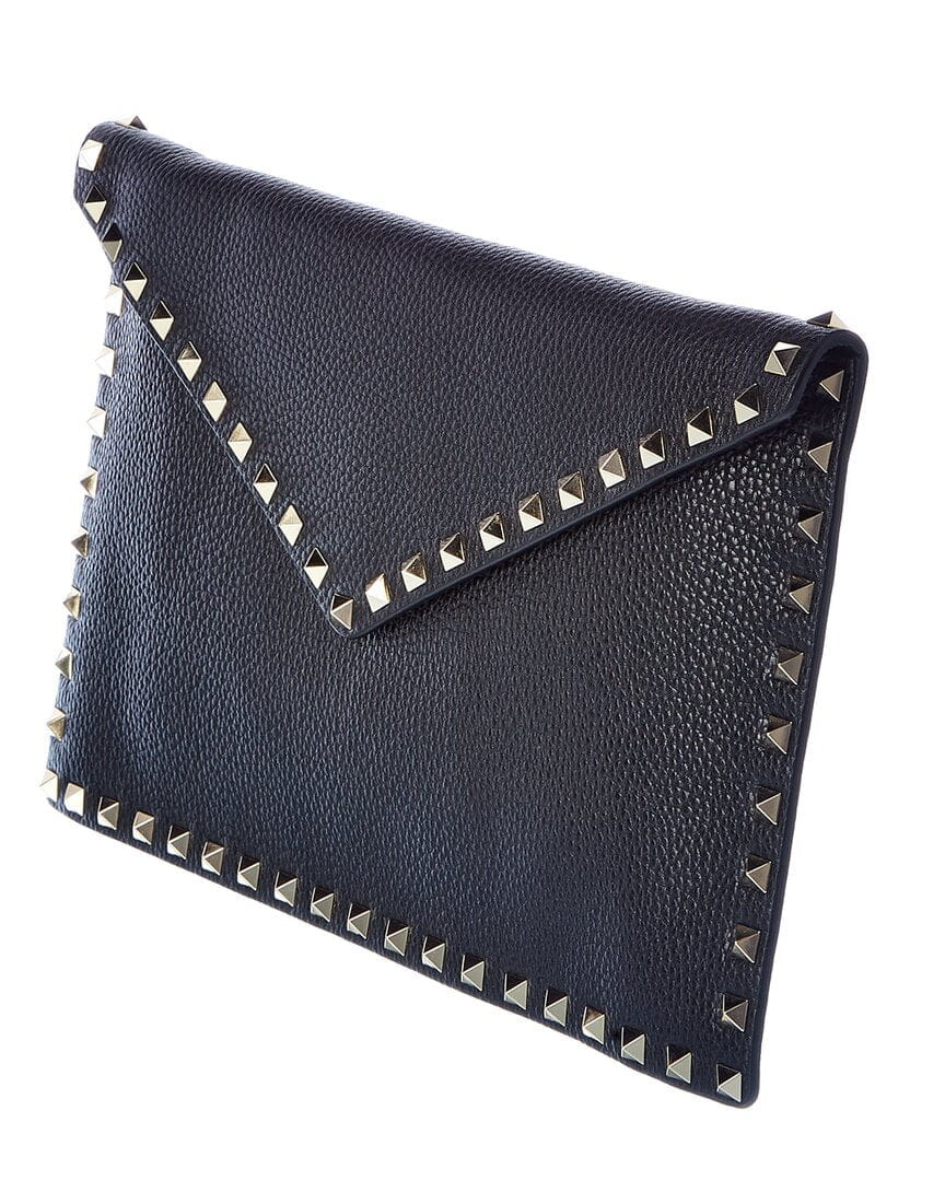 Valentino Rockstud Grainy Leather Pouch