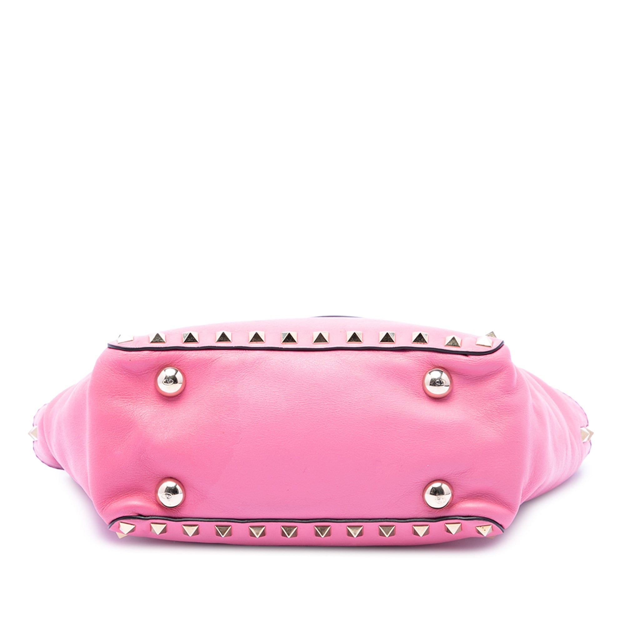 Valentino Mini Leather Rockstud Trapeze Satchel