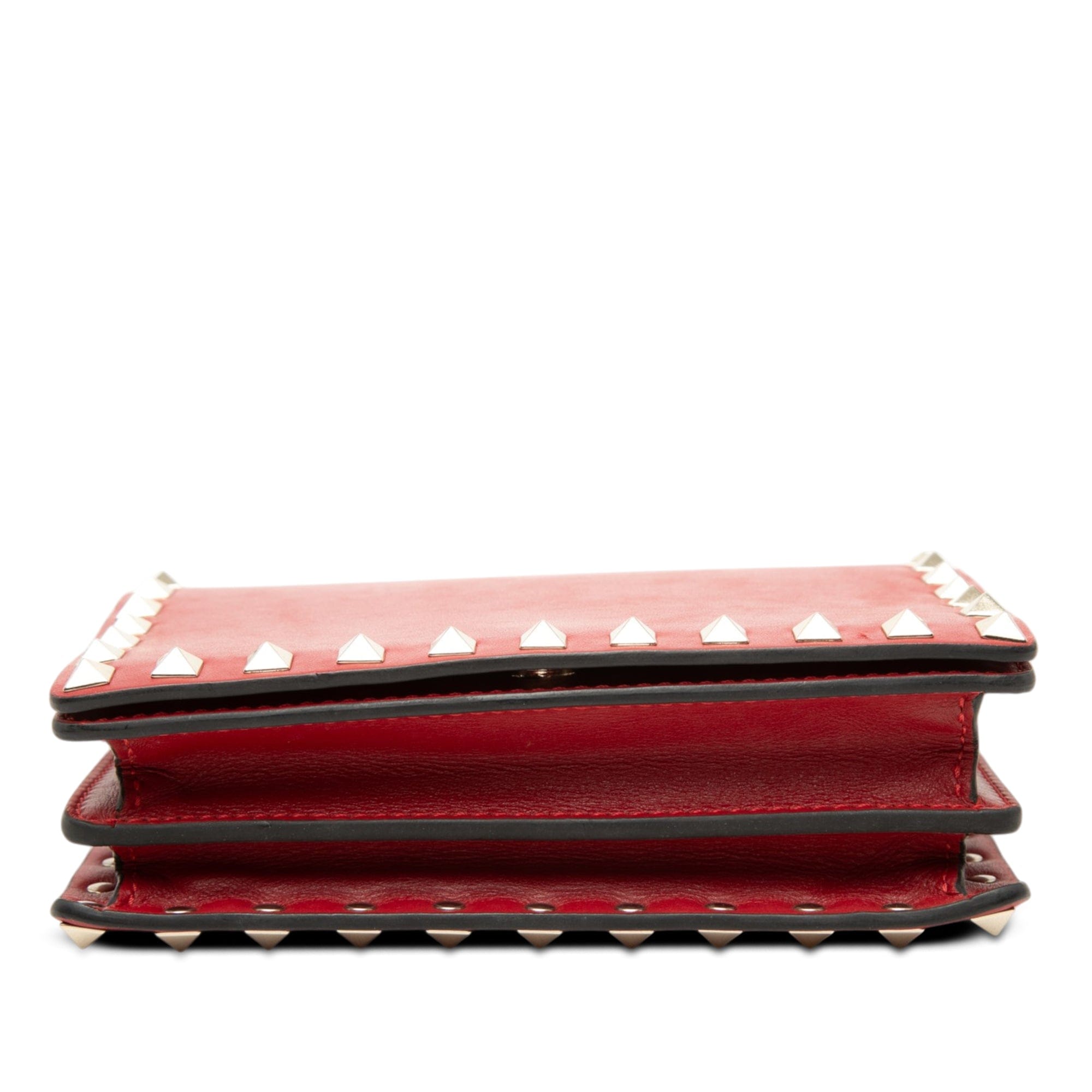 Valentino Leather Rockstud Chain Pouch