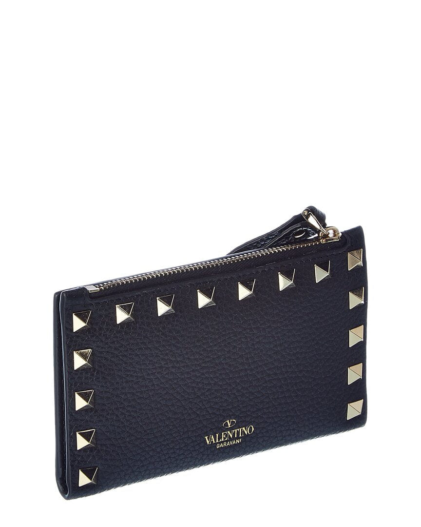 Valentino Rockstud Leather Card Case