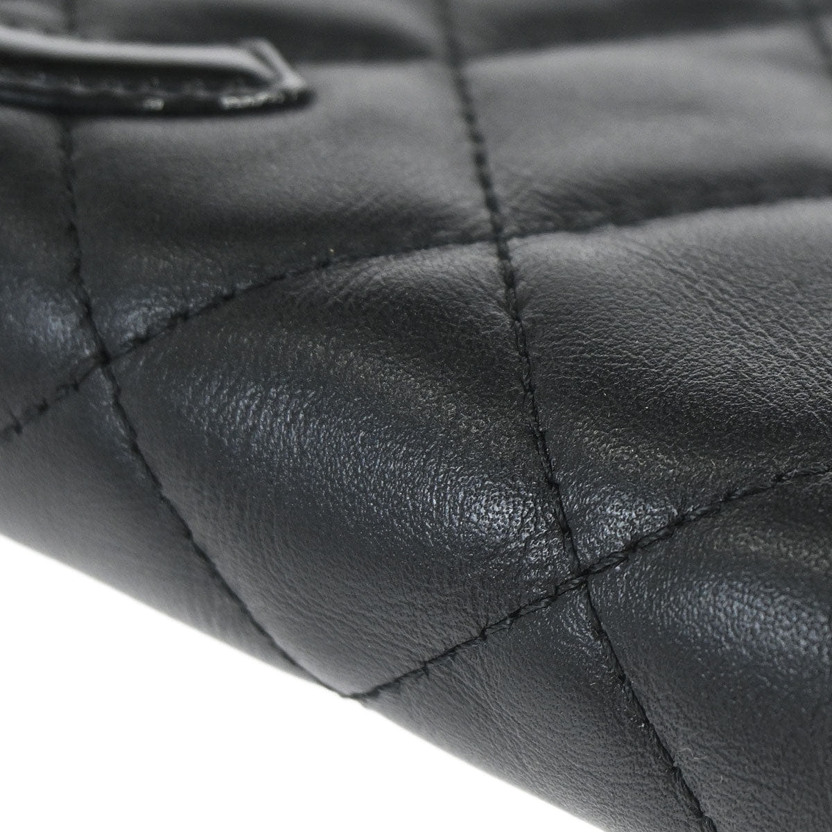 Chanel 2012 Black Calfskin Cambon Ligne Pouch Bag Charm