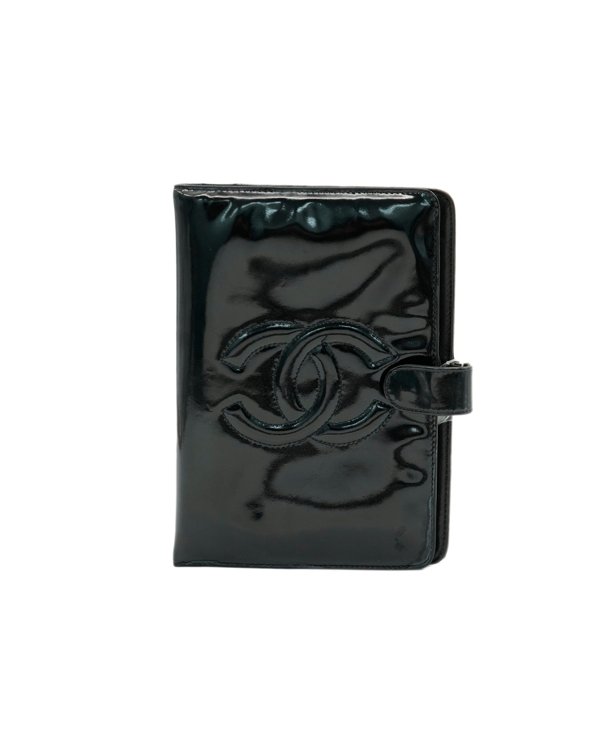 Chanel Black Patent Leather CC Planner/Agenda Cover DXBV0455
