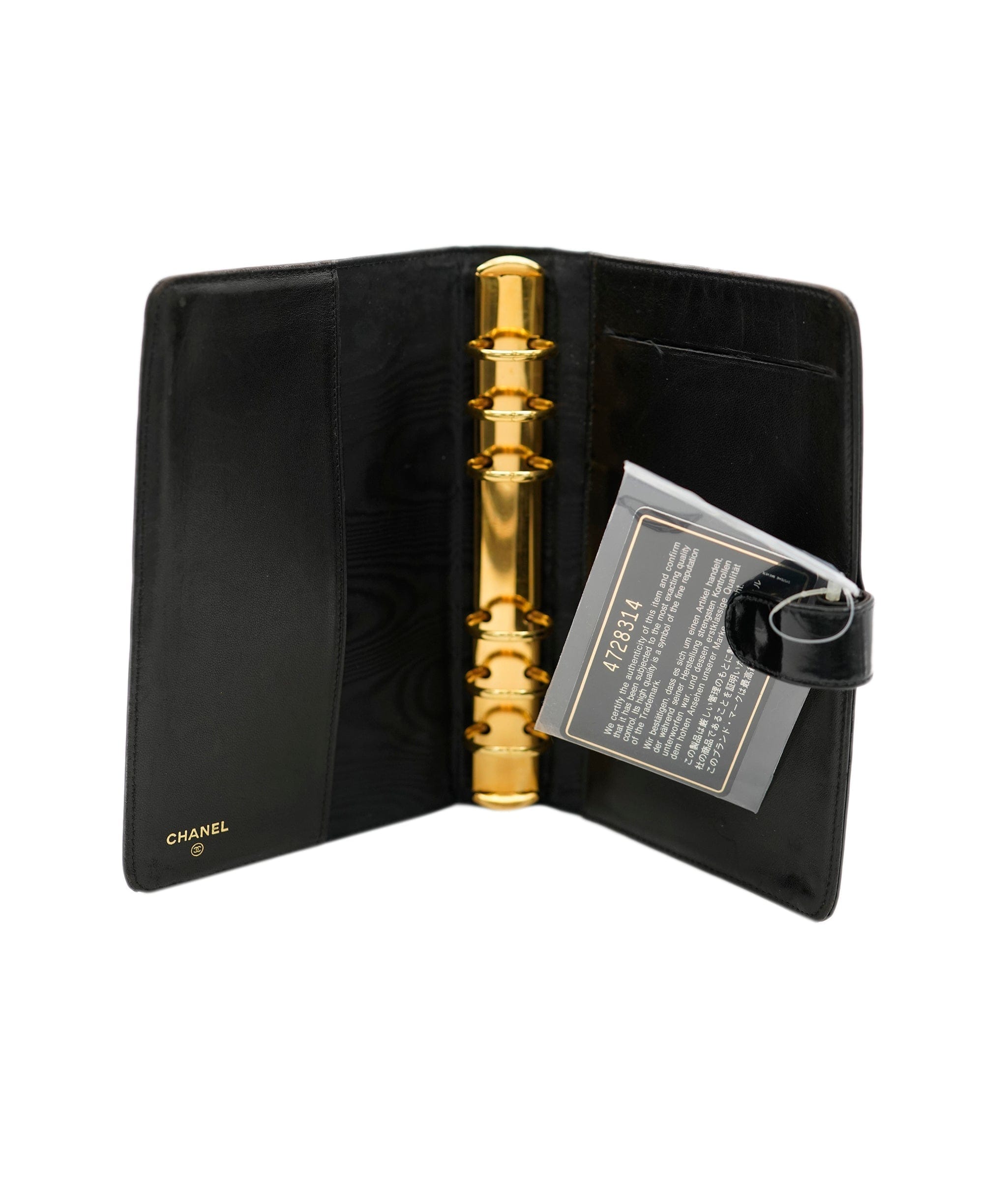 Chanel Black Patent Leather CC Planner/Agenda Cover DXBV0455
