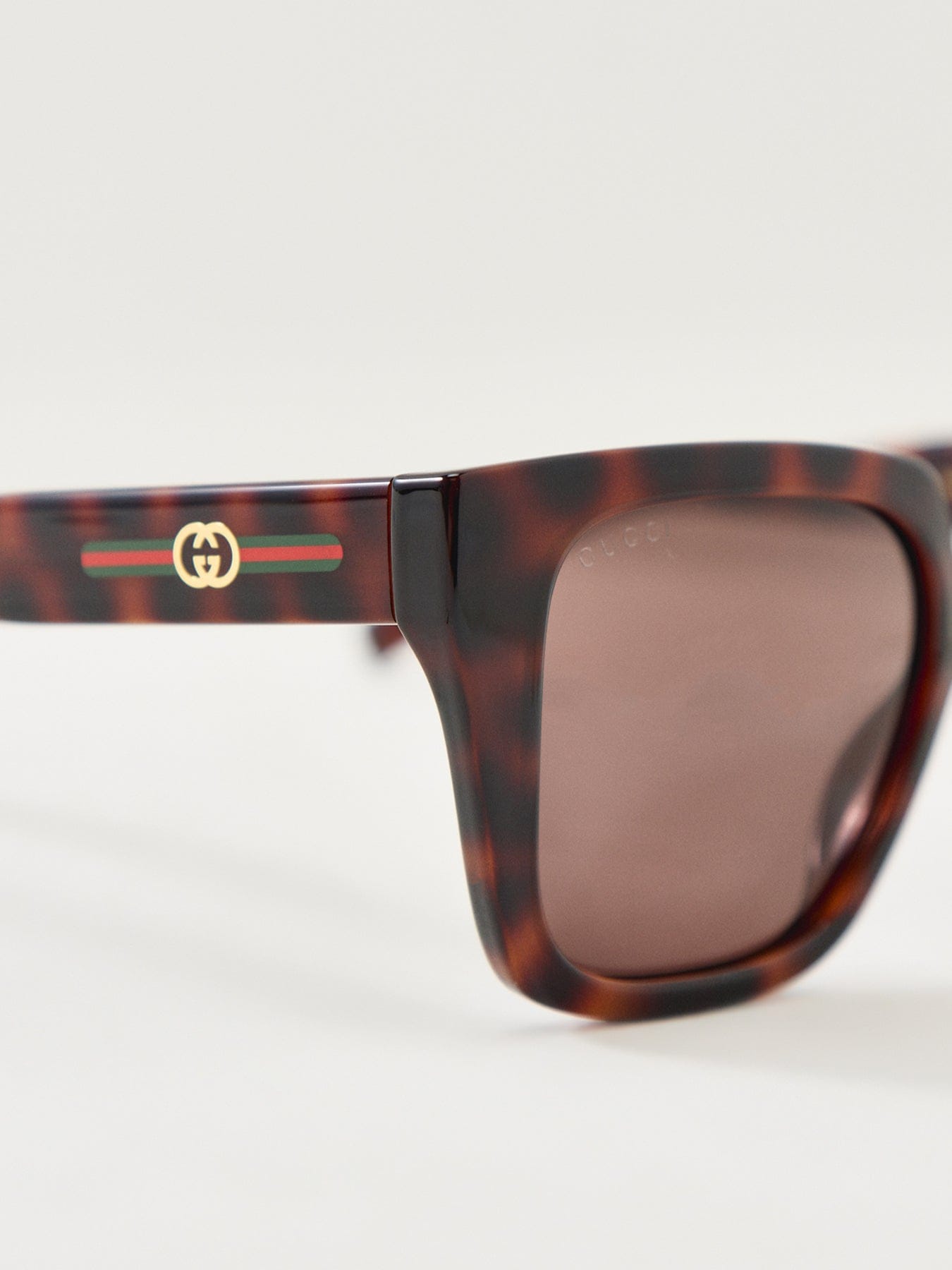 Gucci GG2102S Rectangle Sunglasses Havana