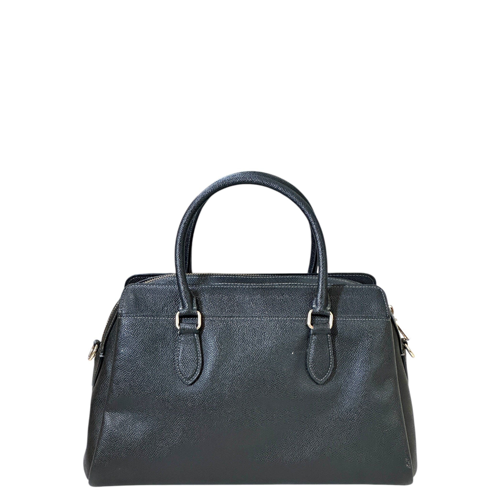 Coach Darcie Carryall Satchel Black Leather