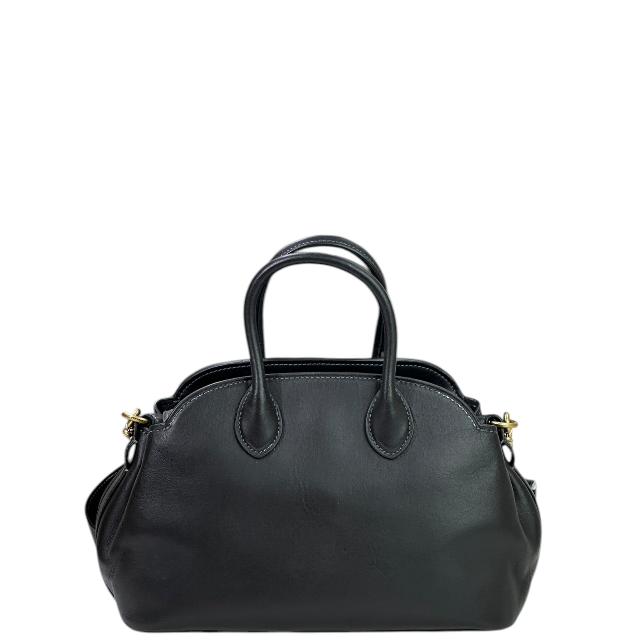Coach Empire 26 Carryall Bag Medium Black Leather
