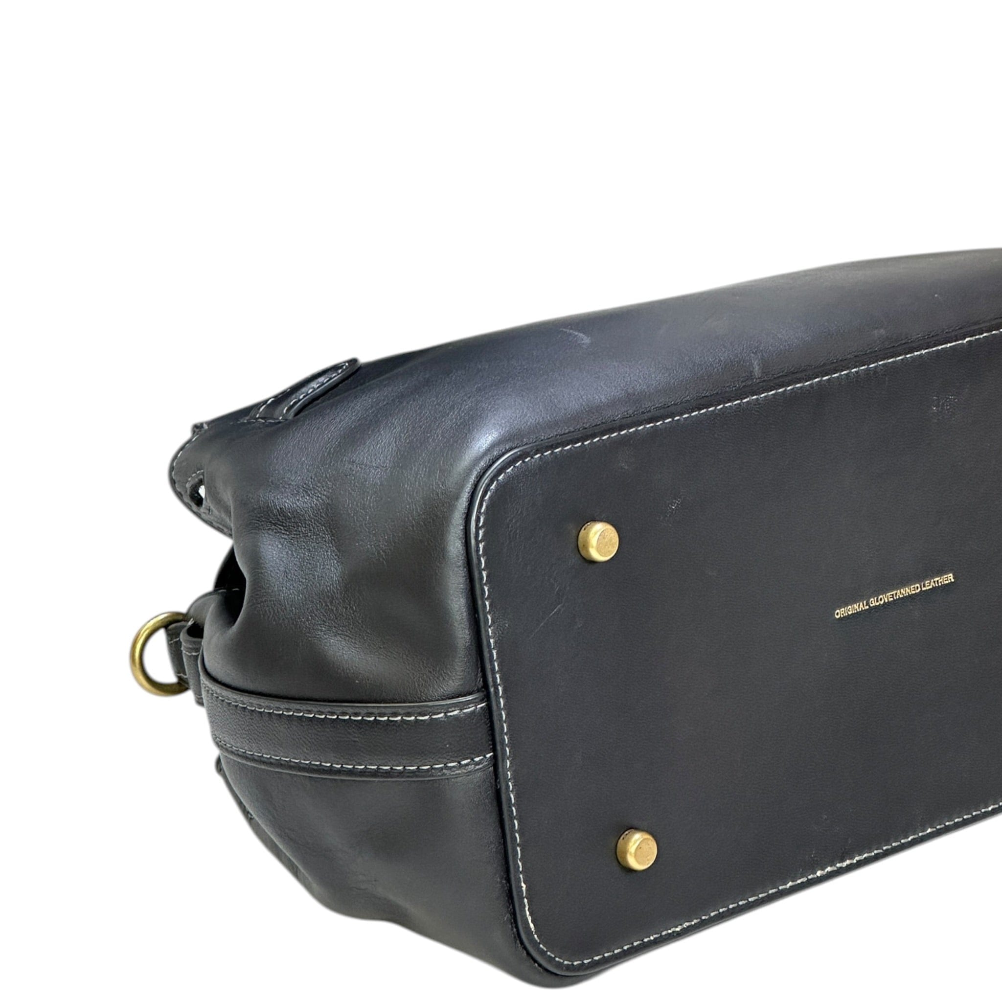 Coach Empire 26 Carryall Bag Medium Black Leather