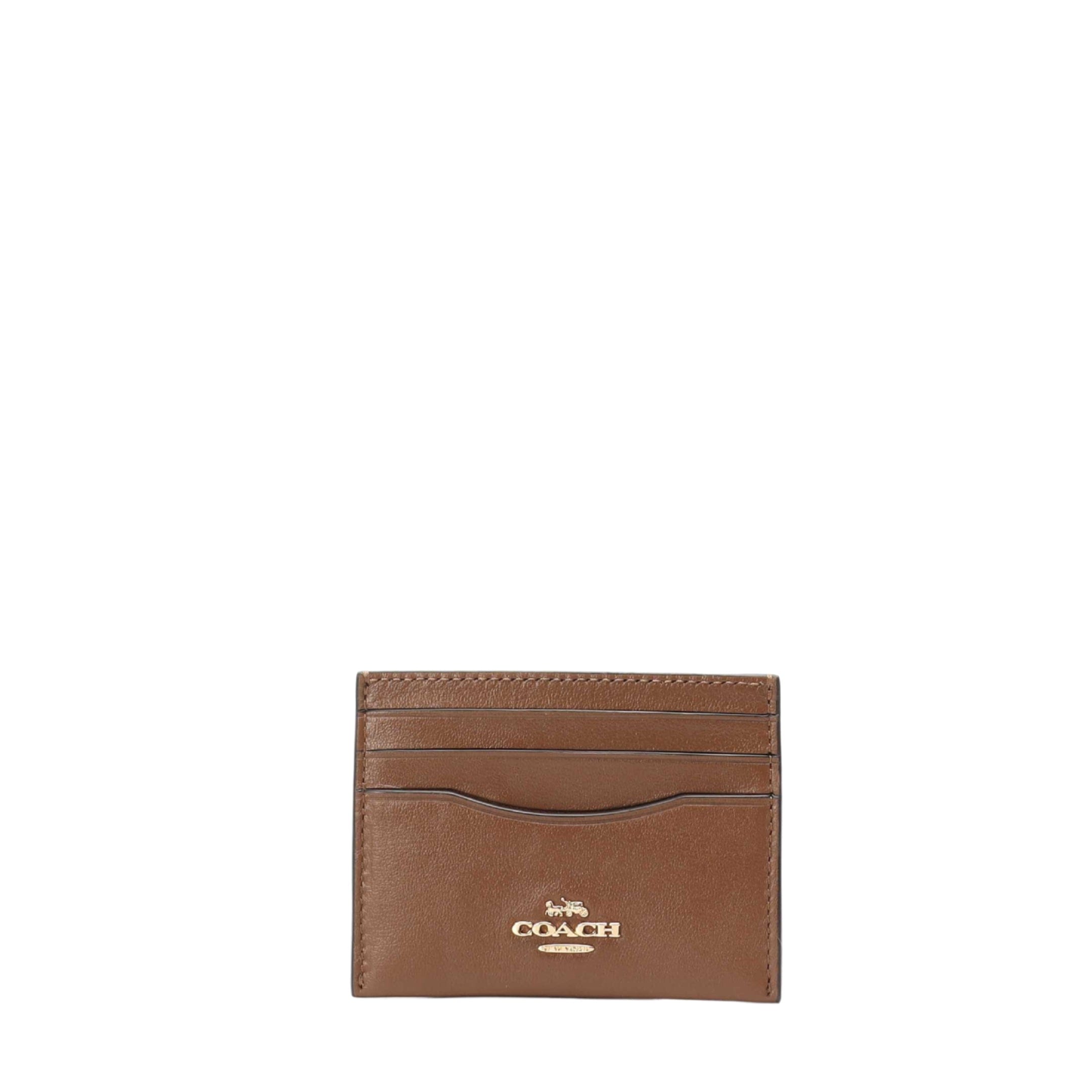 Coach Brown Slim Id Card Case