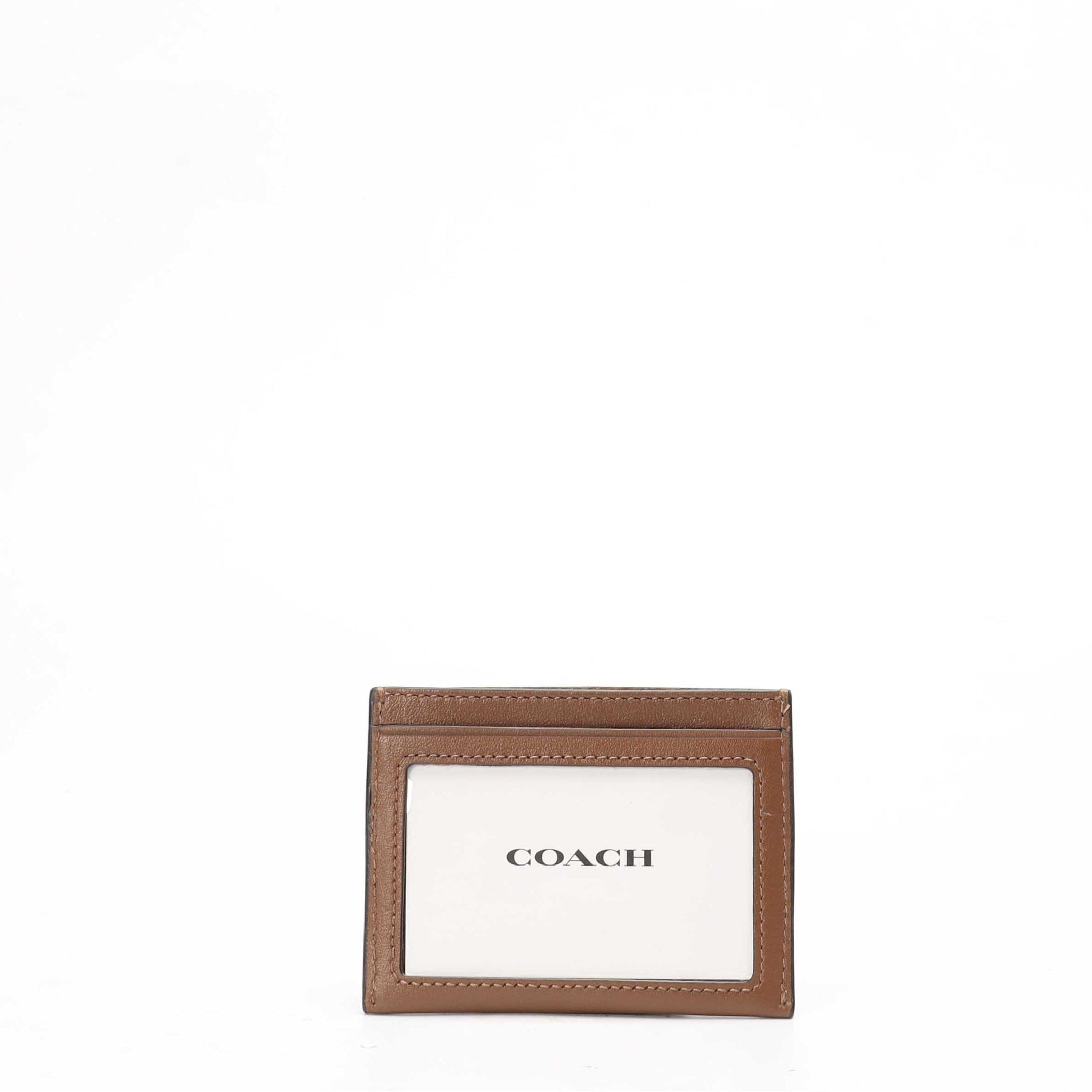 Coach Brown Slim Id Card Case