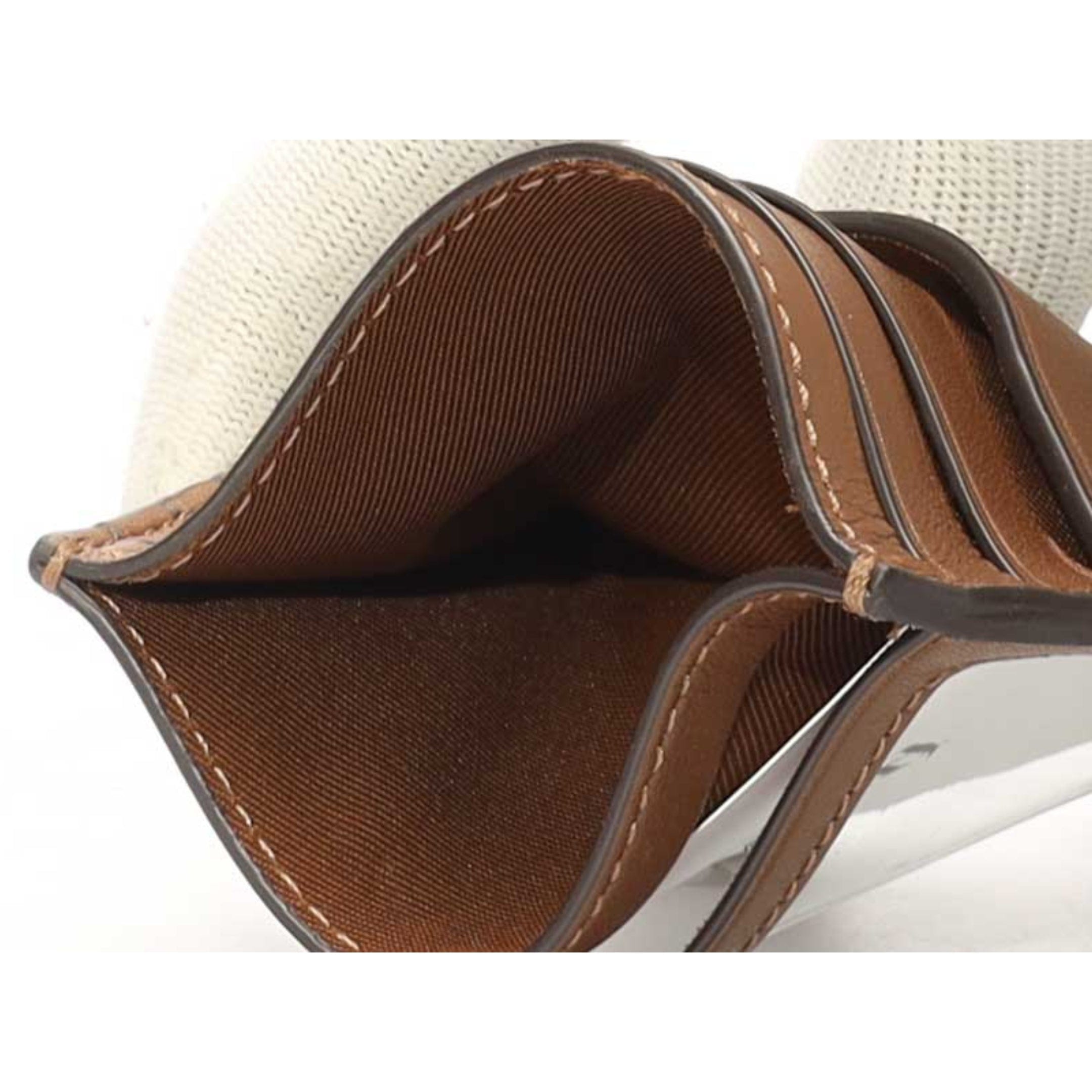 Coach Brown Slim Id Card Case